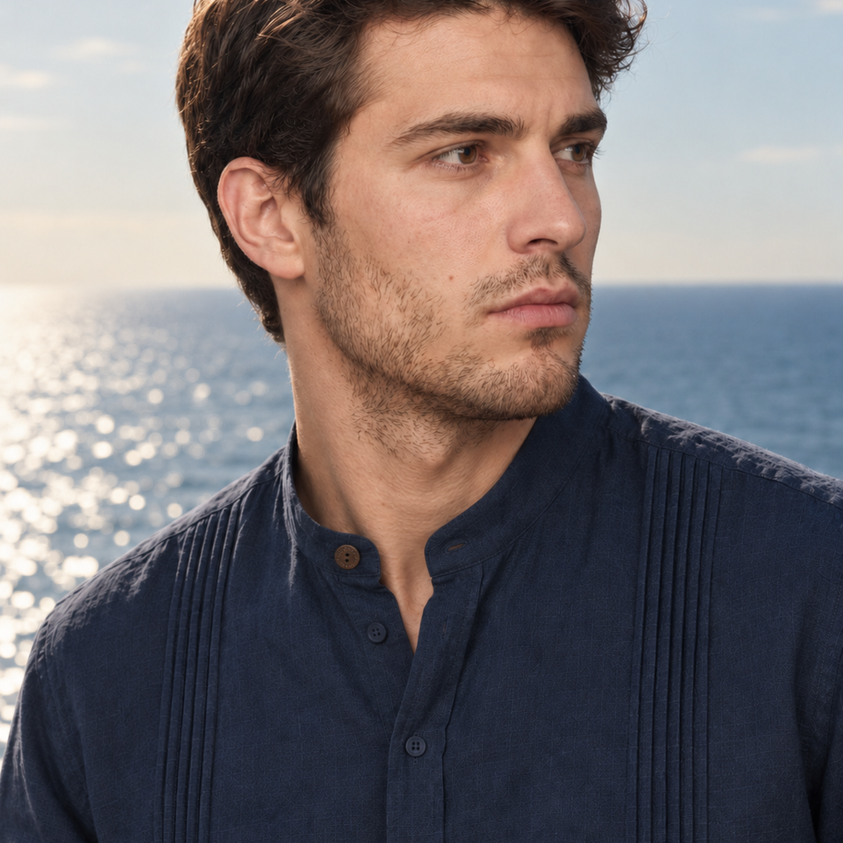 Camisas Alforzadas para Hombre