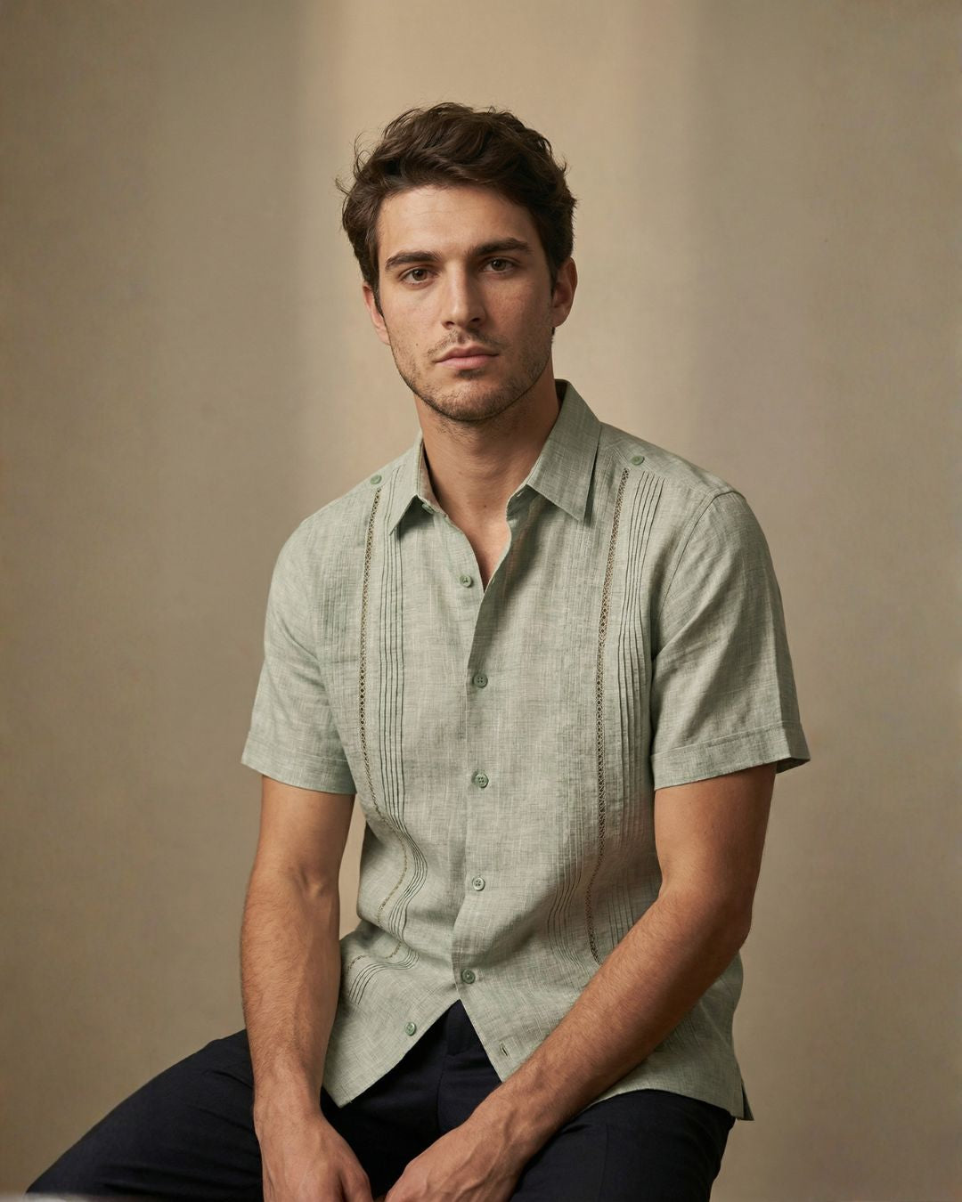 GUAYABERA SPITA VERDE