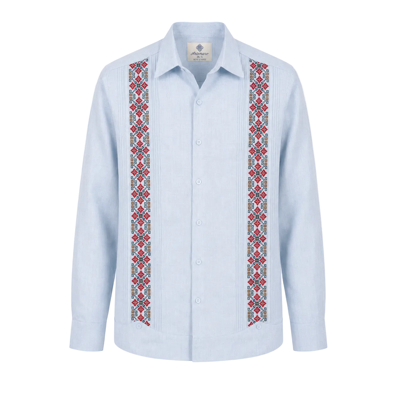 GUAYABERA ALBA CELESTE
