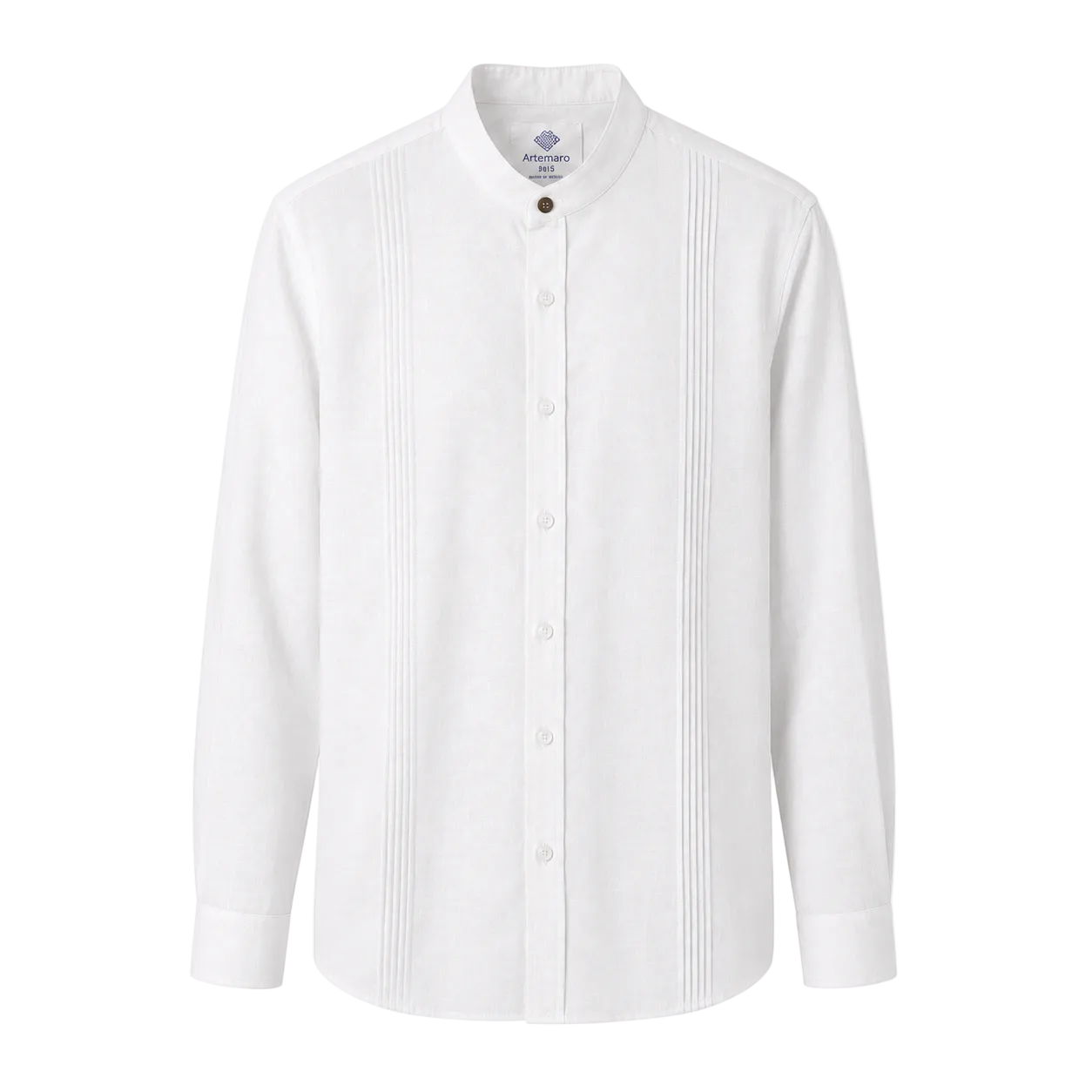 CAMISA MAO ALFORZAS BLANCA