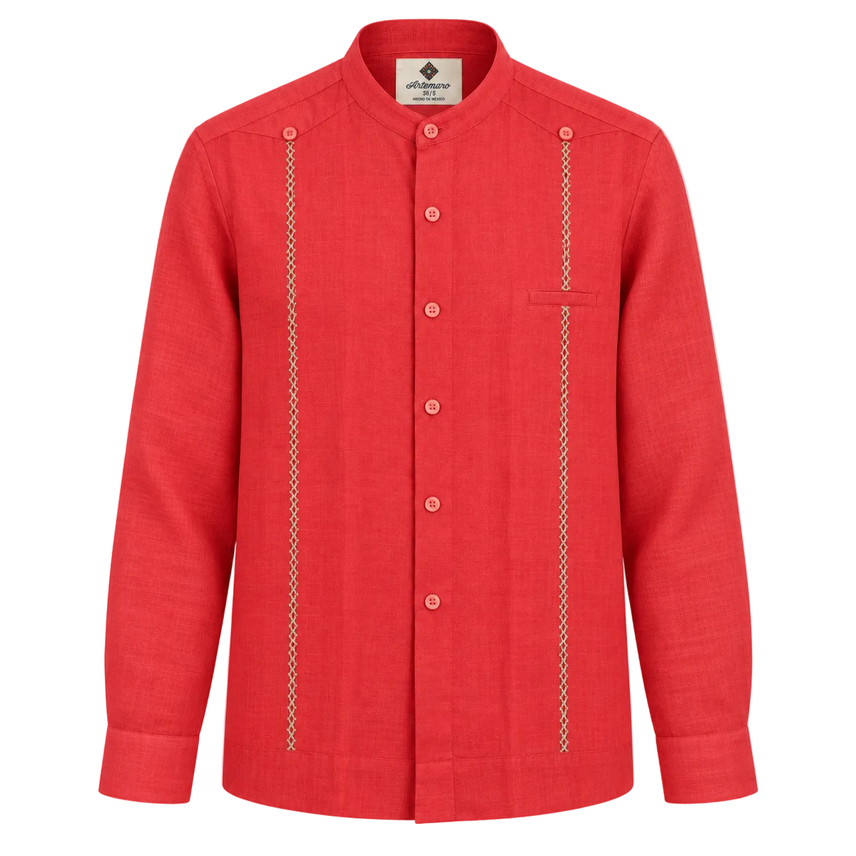 GUAYABERA ALLENDE CORAL MAO