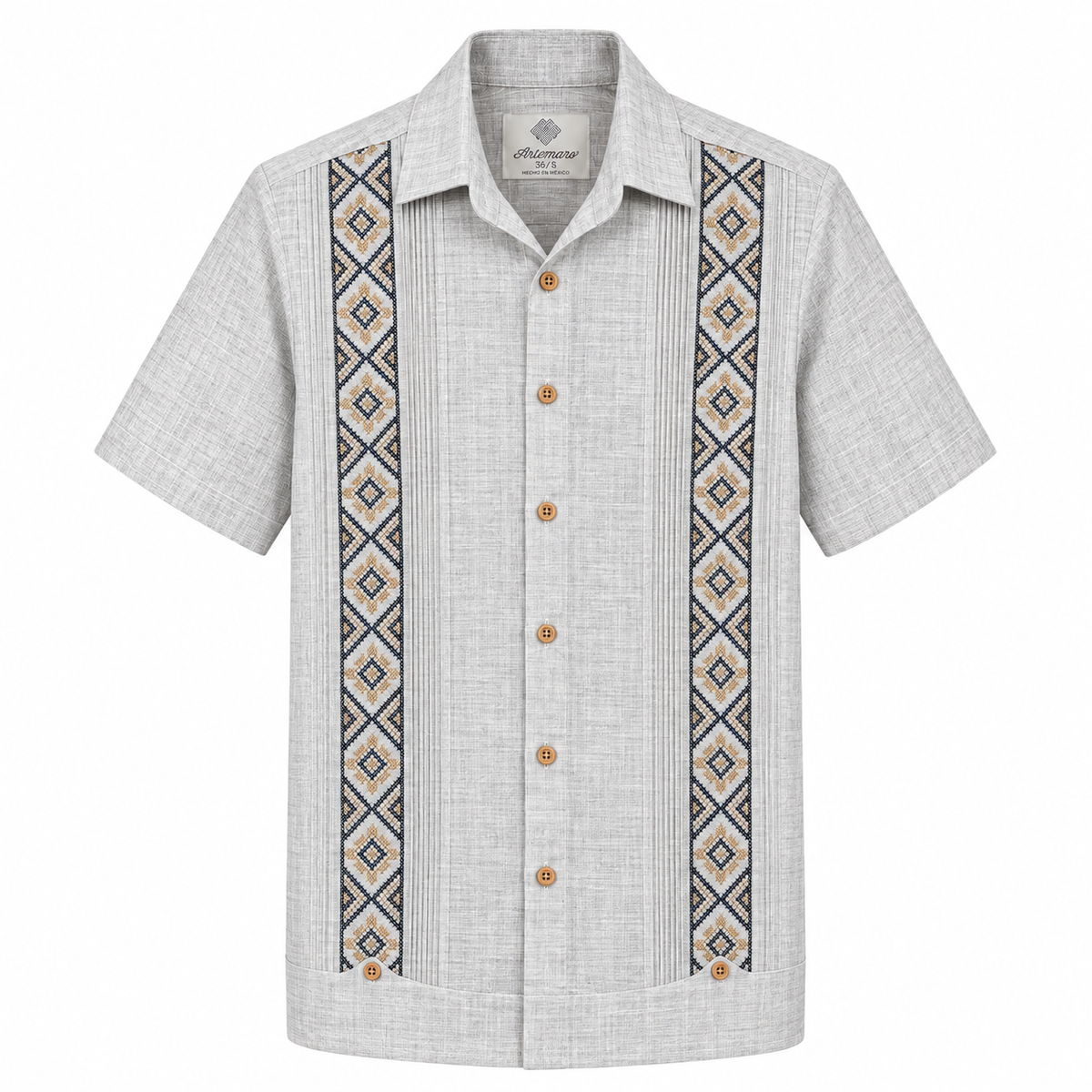 GUAYABERA ANDRÉ GRIS HIELO