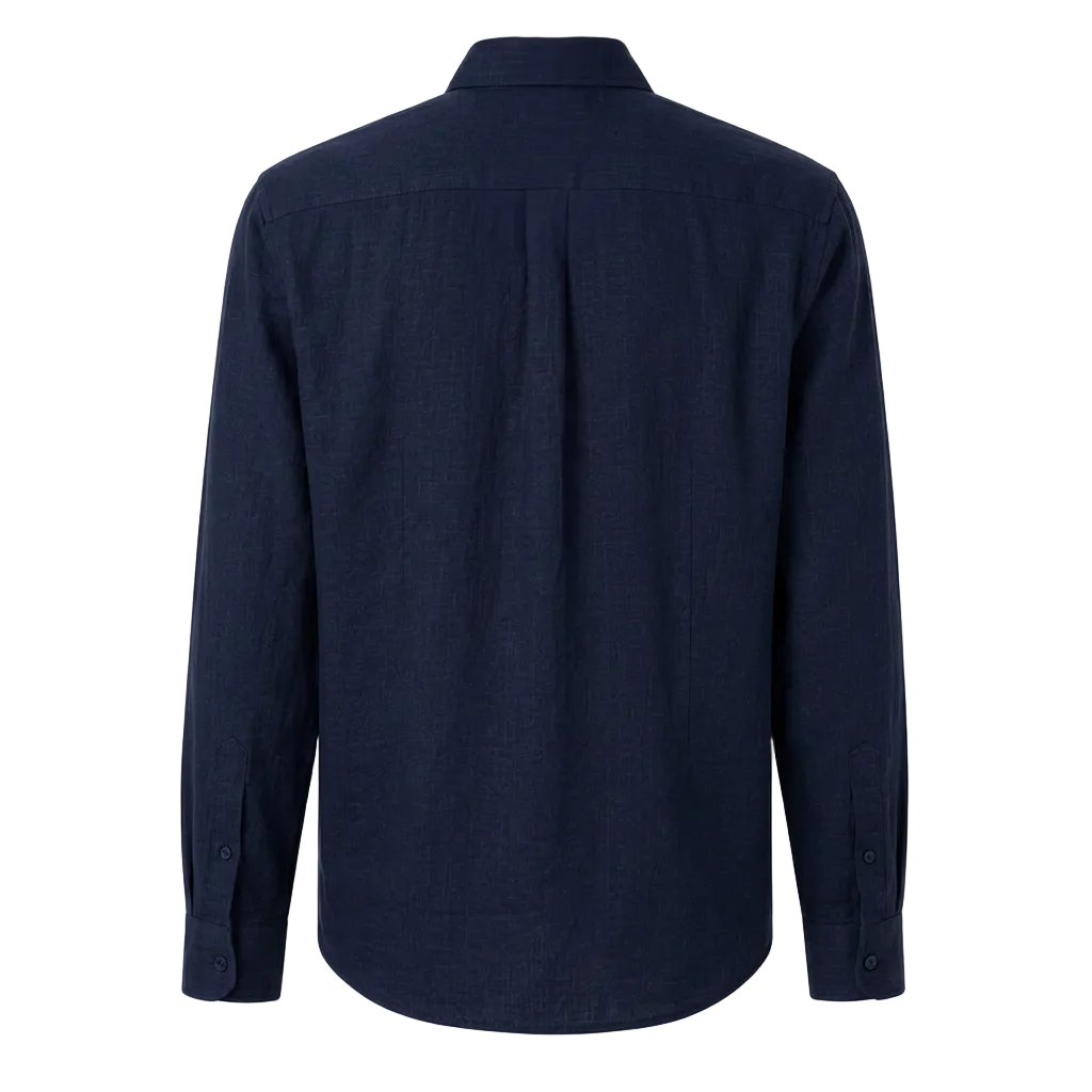 CAMISA OXFORD AZUL MARINO