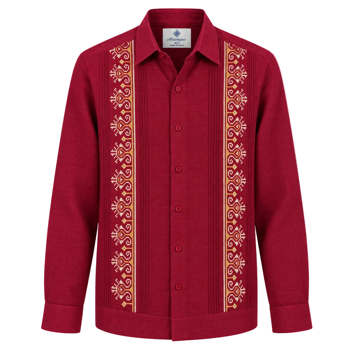 GUAYABERA CARACOL VINO