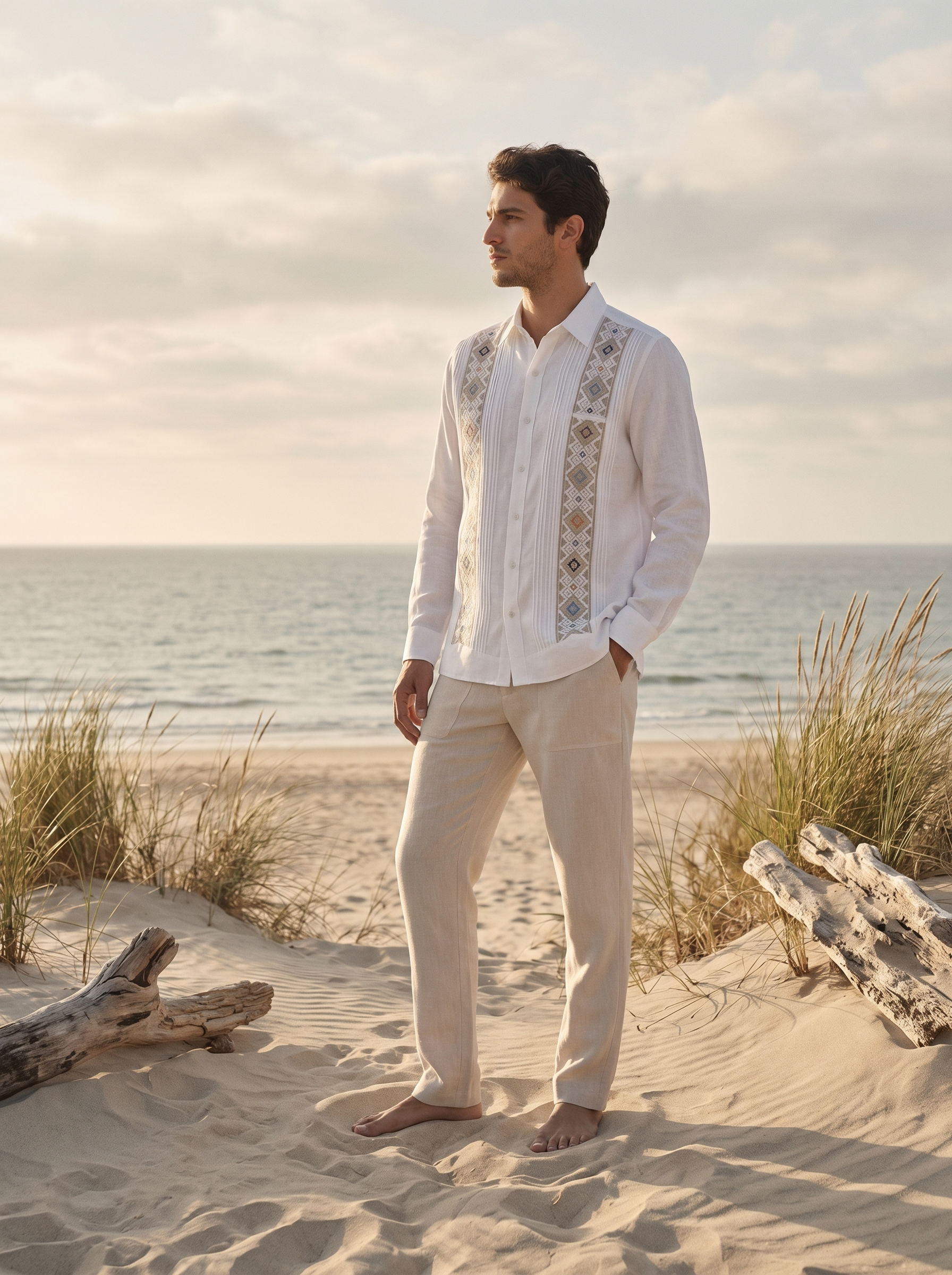 GUAYABERA YUCATECA BLANCA