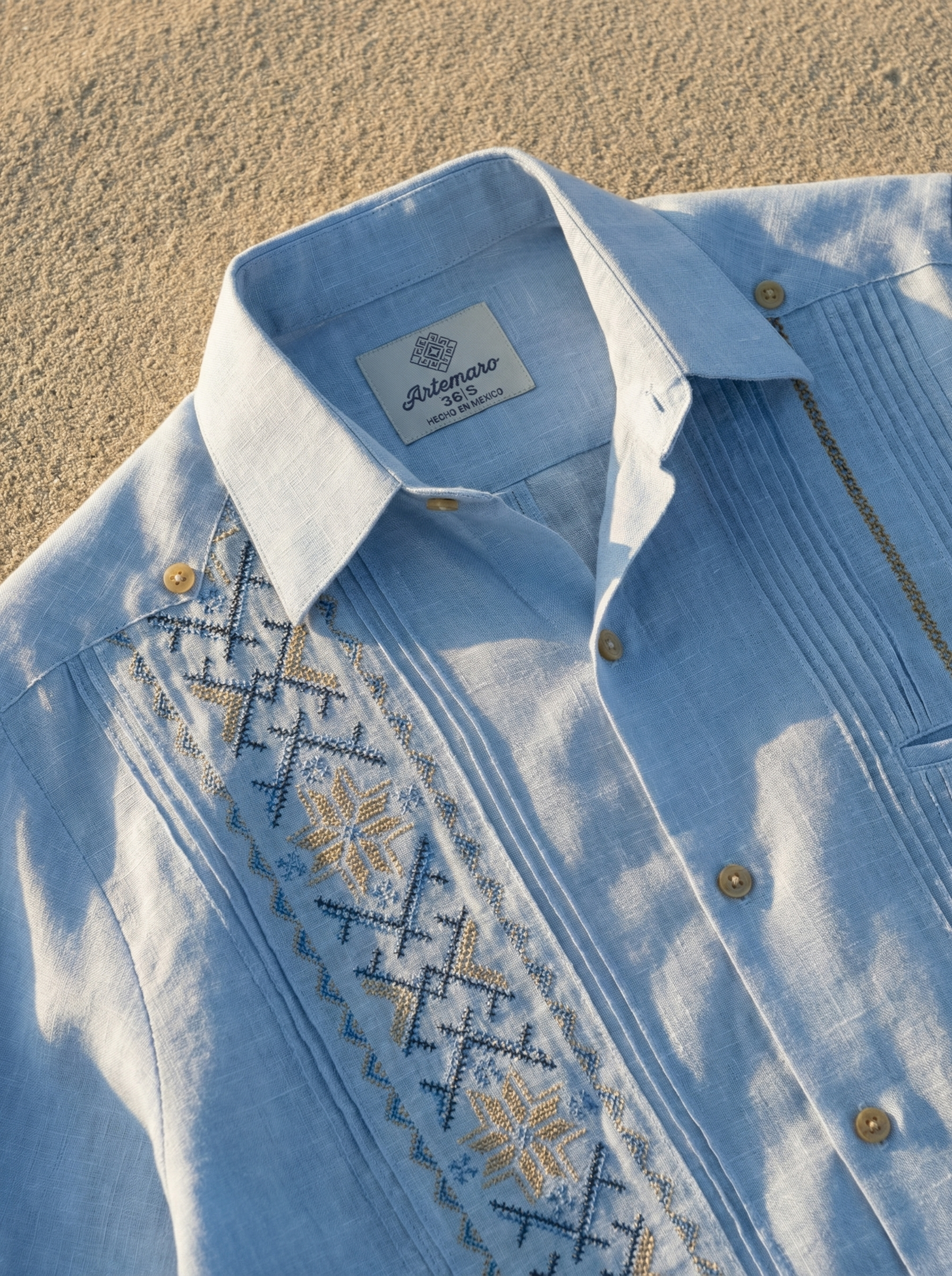 GUAYABERA KANTE CELESTE