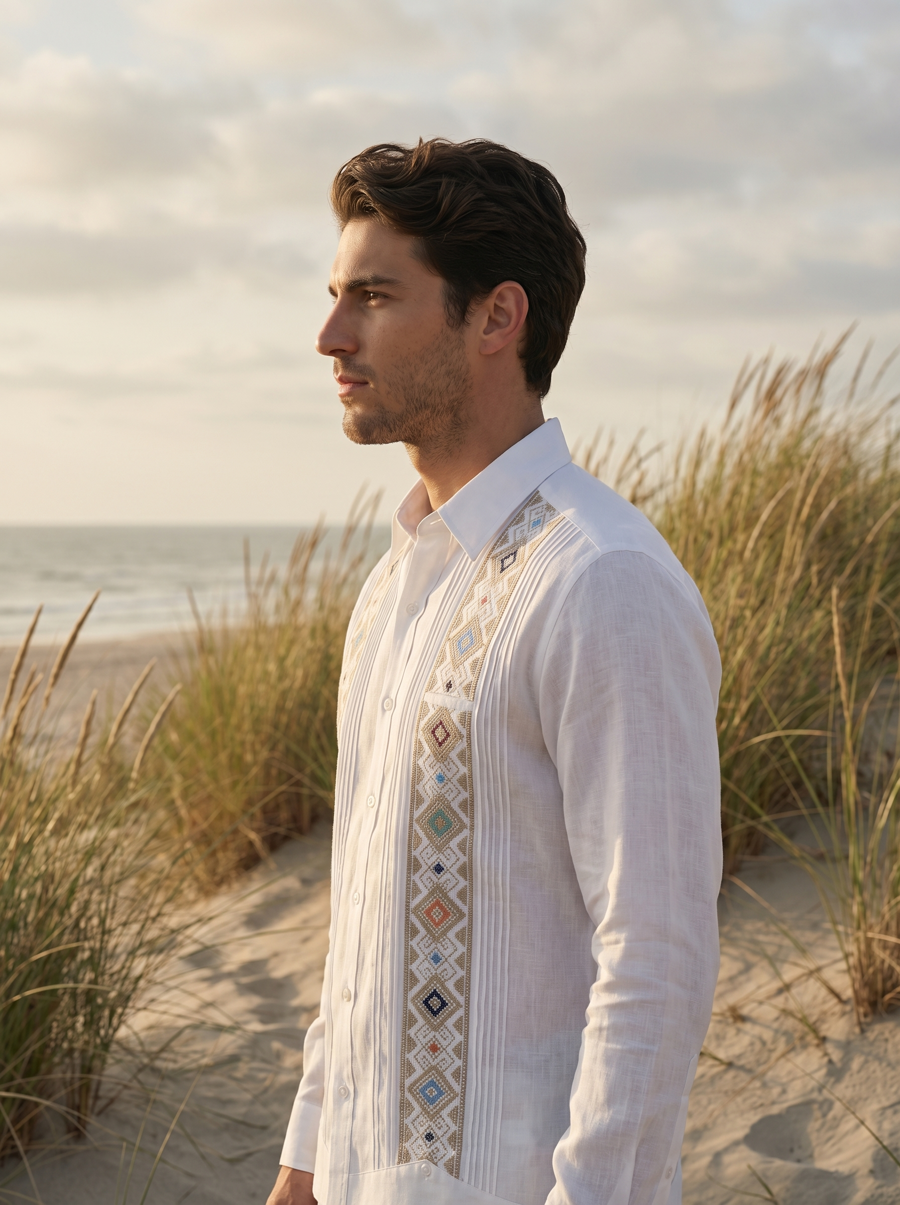 GUAYABERA YUCATECA BLANCA