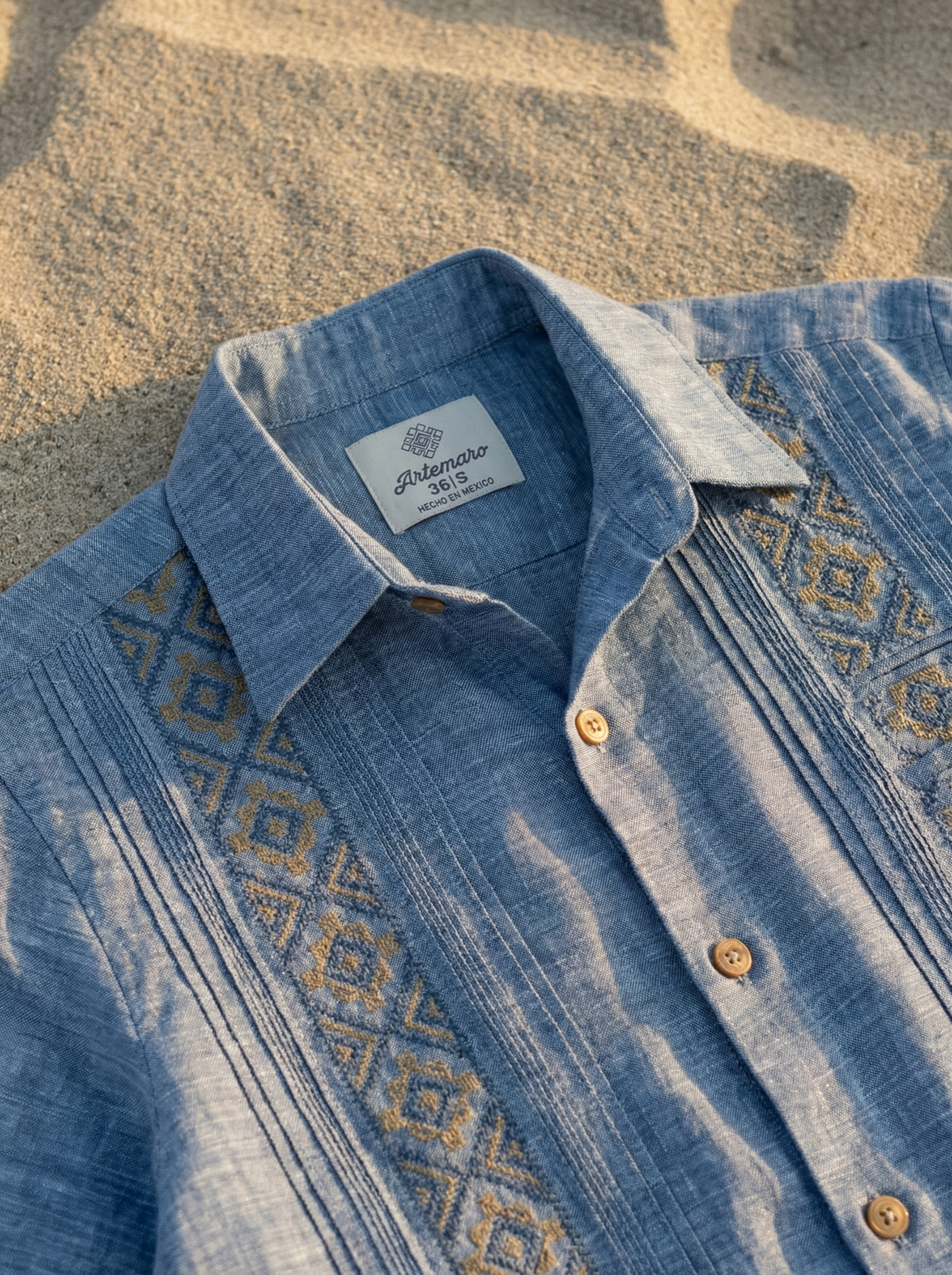 GUAYABERA ANDRÉ AZUL JAZ