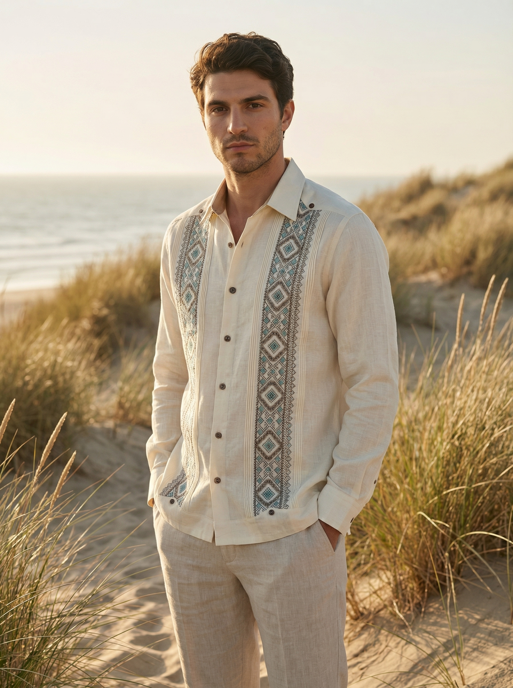 GUAYABERA SAK BEIGE