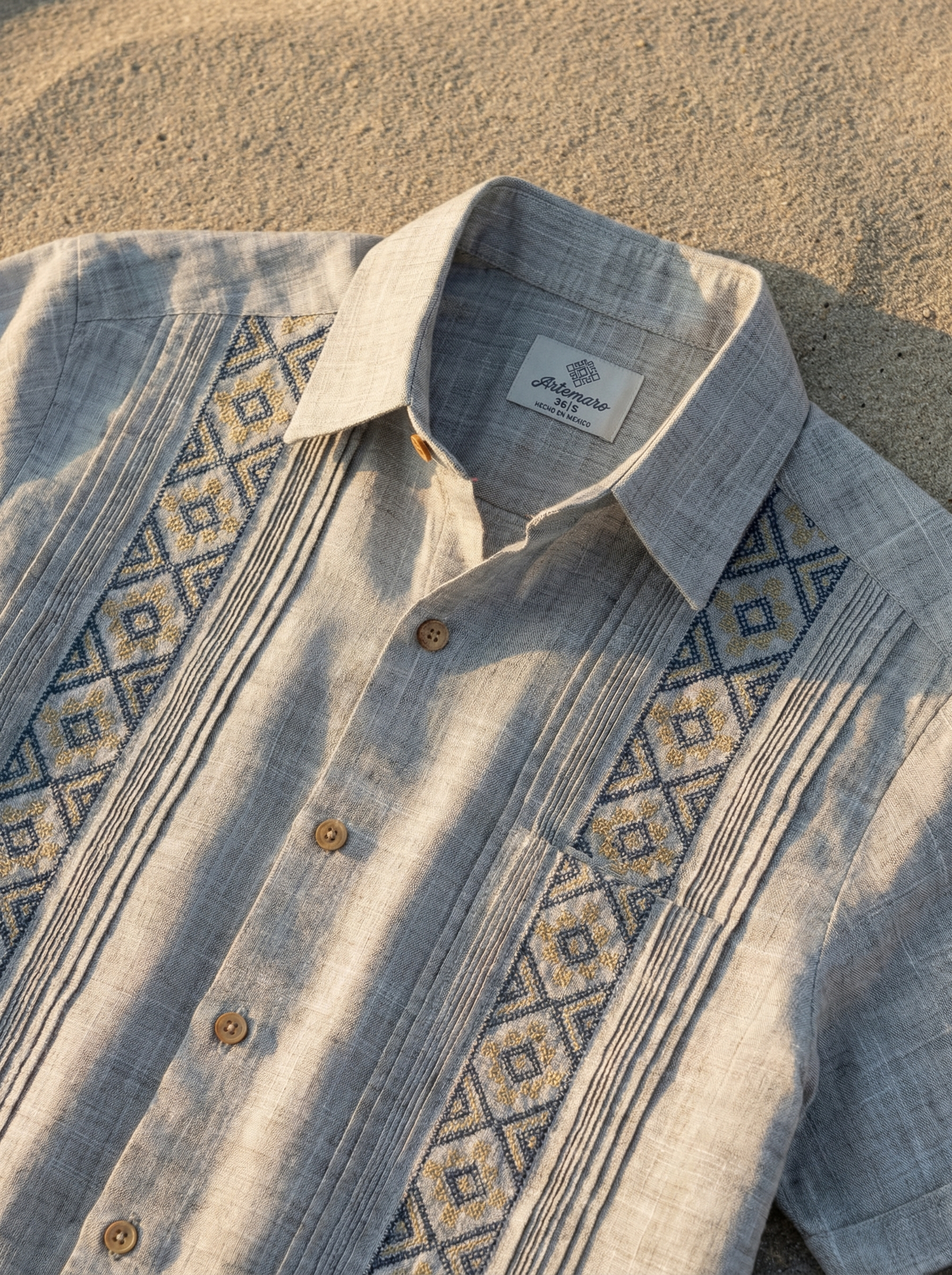 GUAYABERA ANDRÉ GRIS