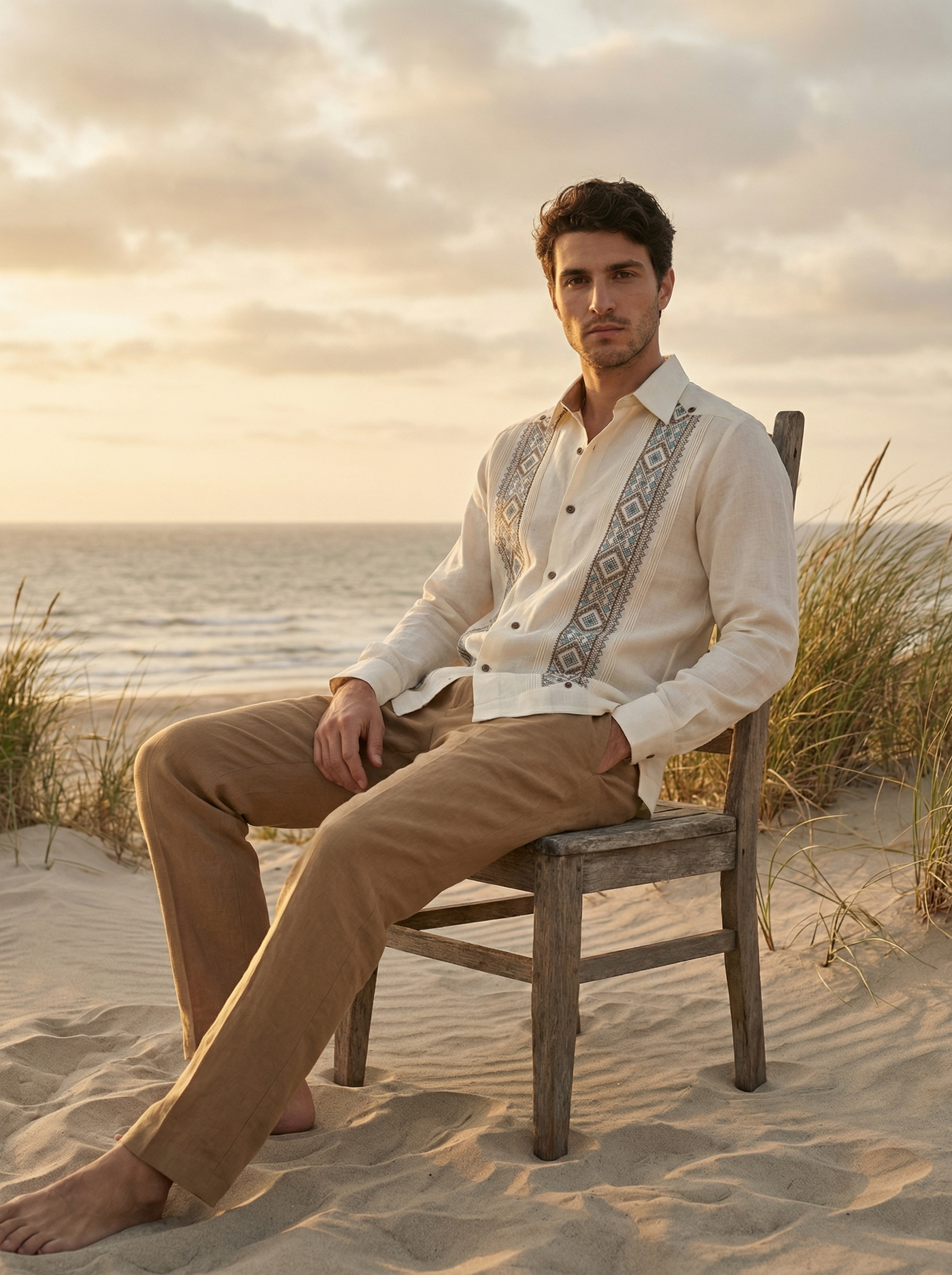 GUAYABERA SAK BEIGE