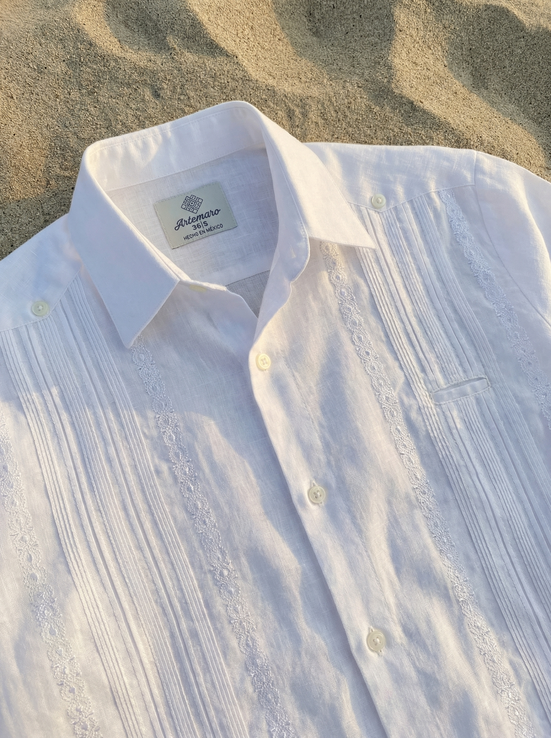 GUAYABERA HABANA BLANCO PURO