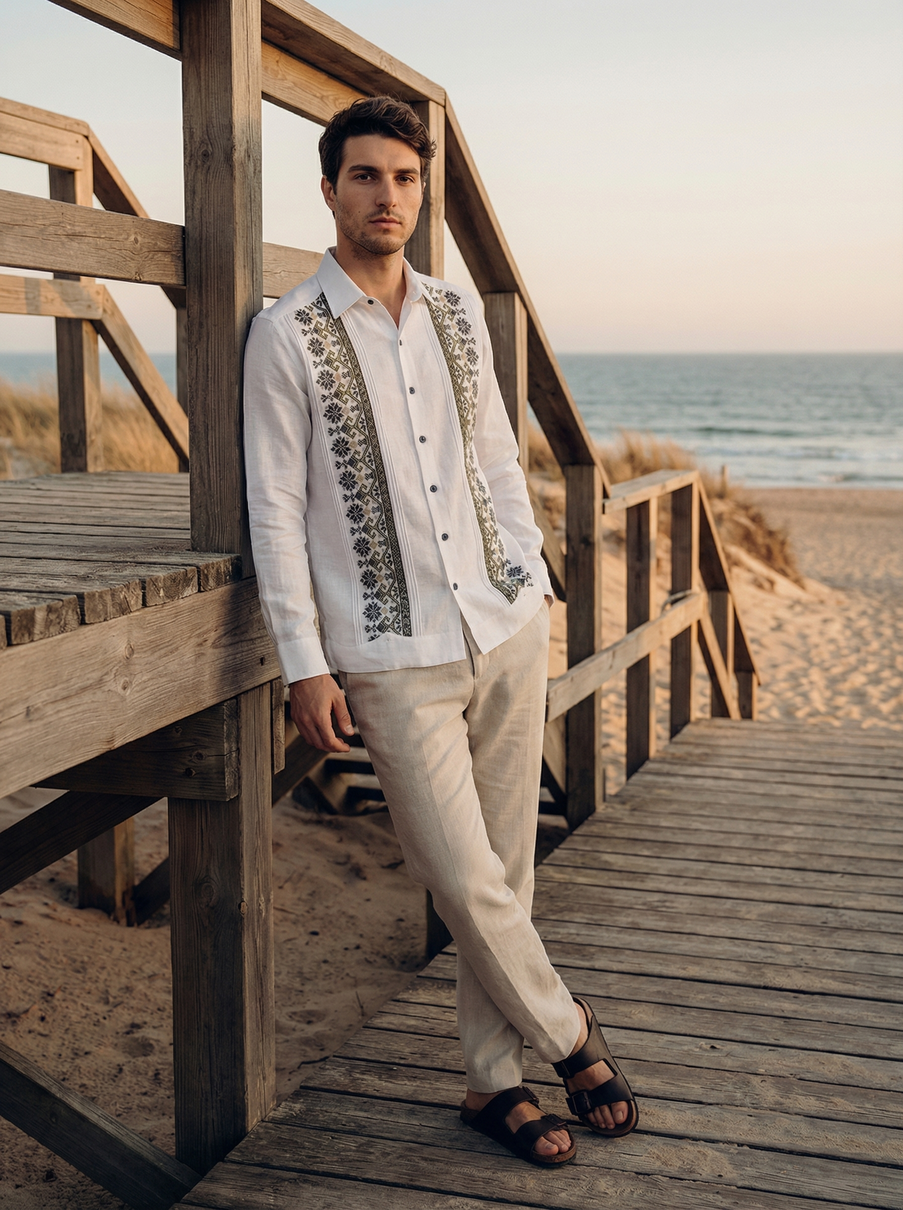 GUAYABERA RAMALINO BLANCA