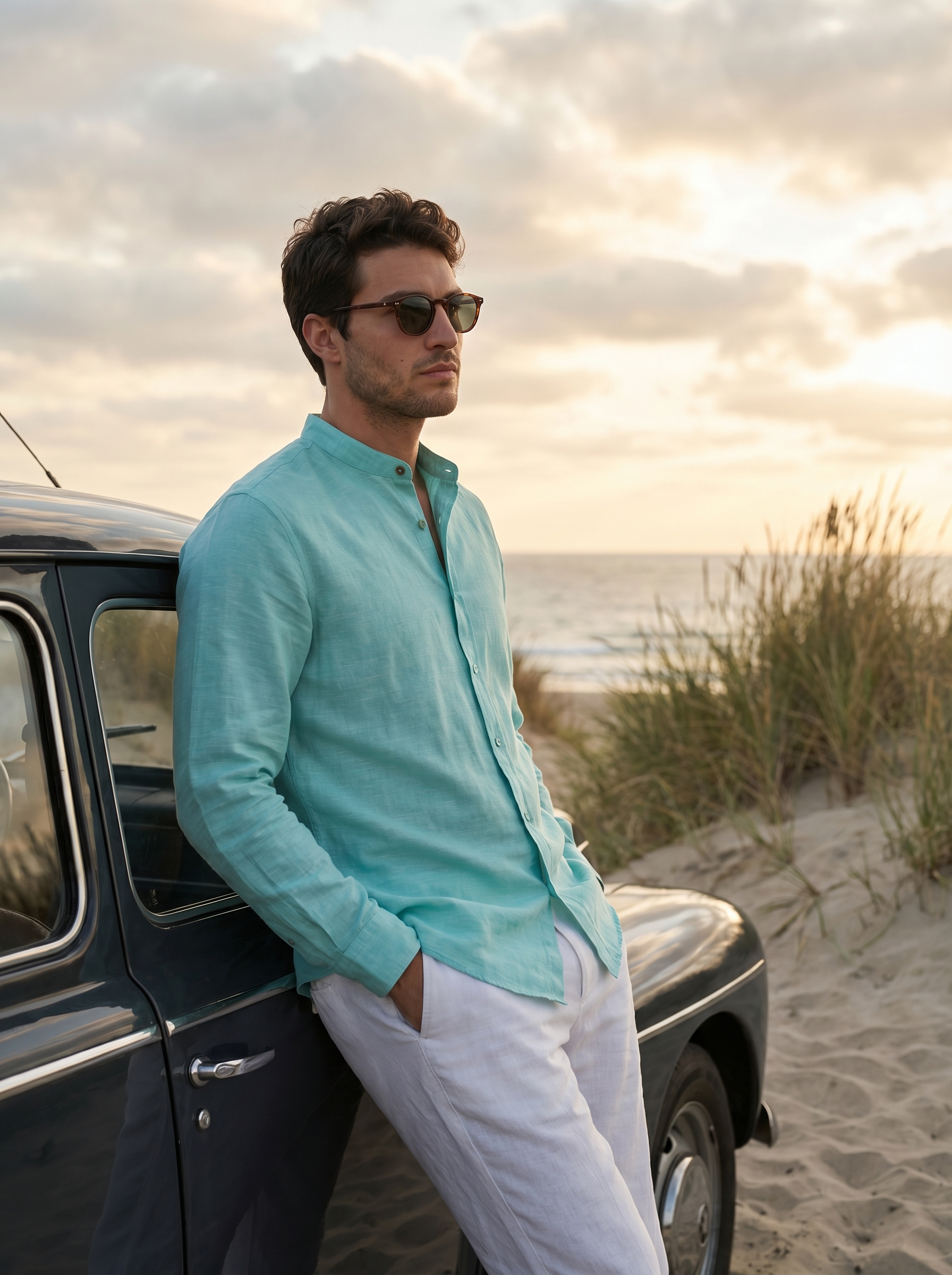 CAMISA MAO AQUA
