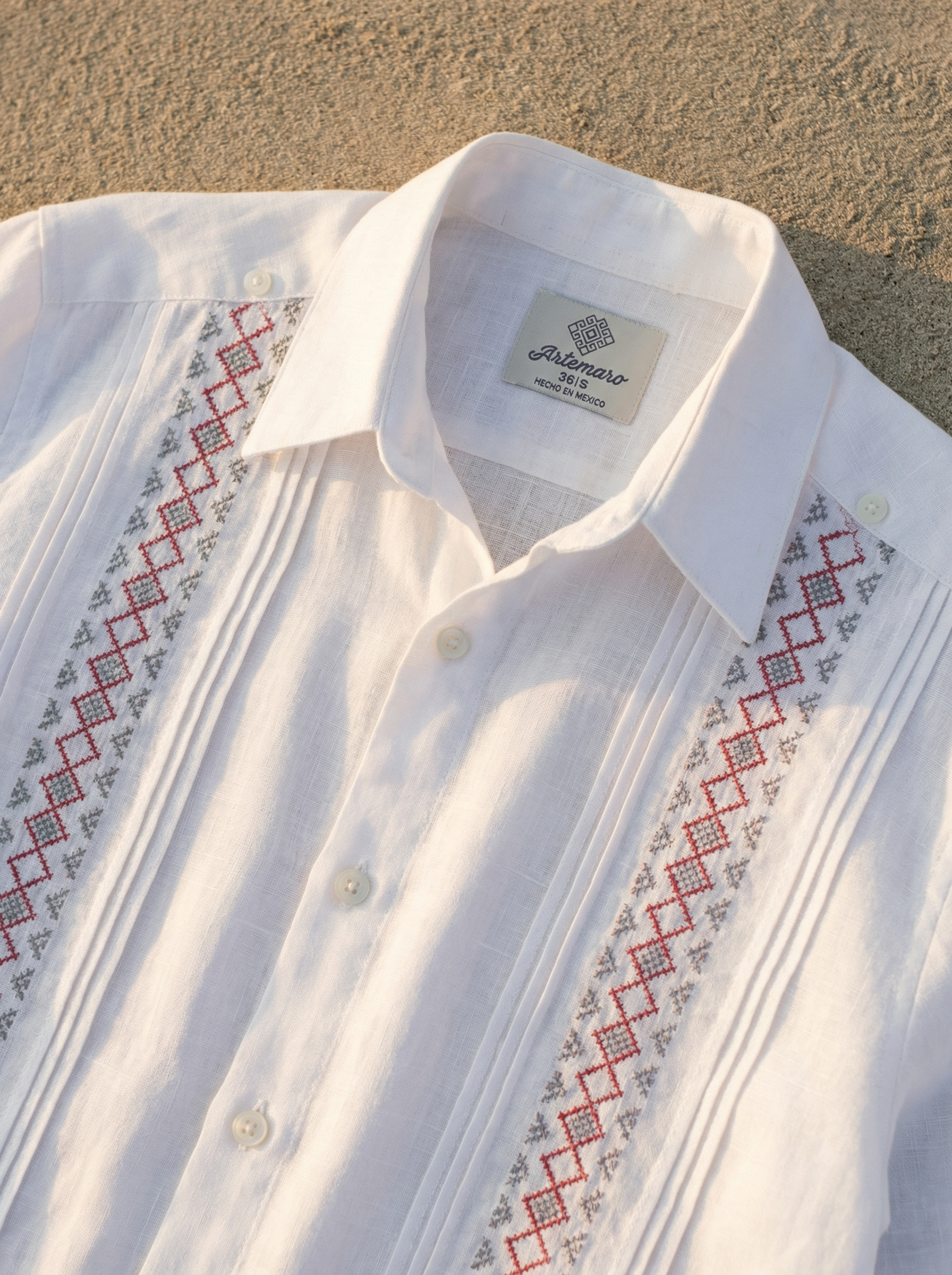 GUAYABERA FRANCO BLANCA