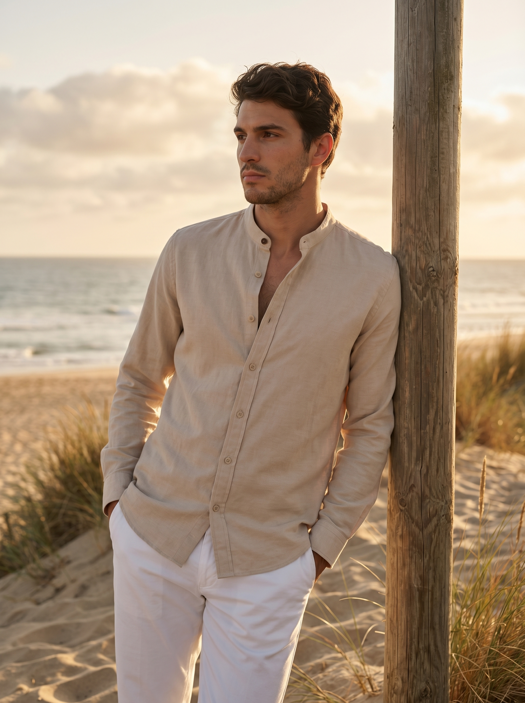 CAMISA MAO INSIDER CAQUI