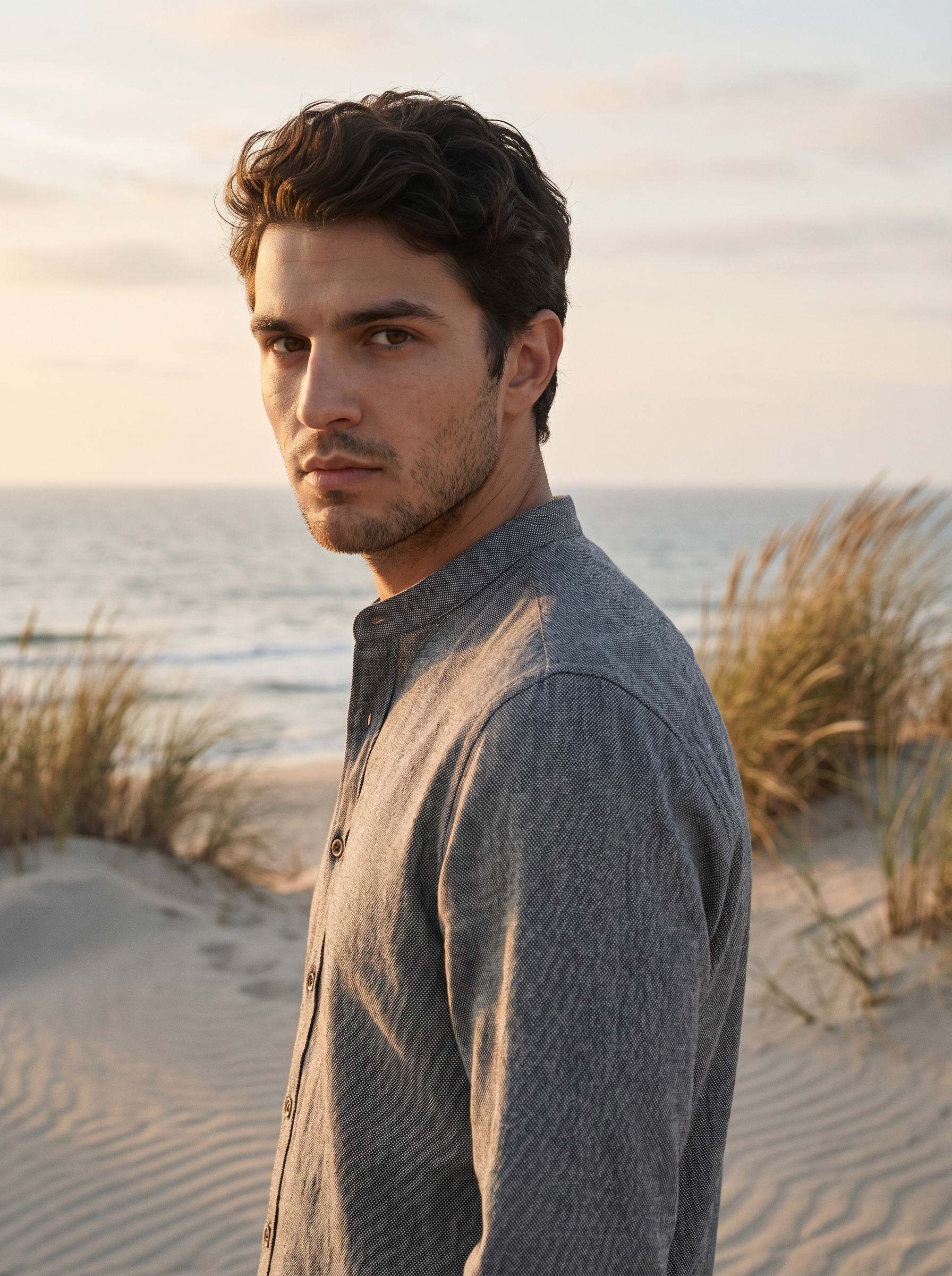 CAMISA MAO INSIDER GRIS