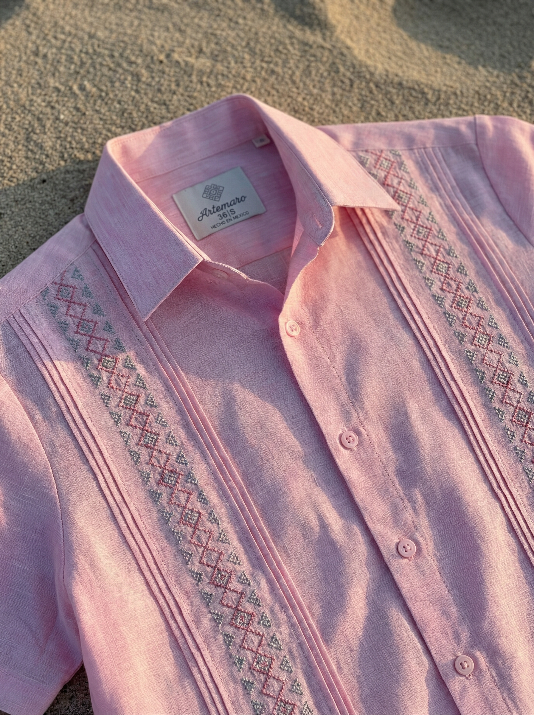 GUAYABERA FRANCO ROSA