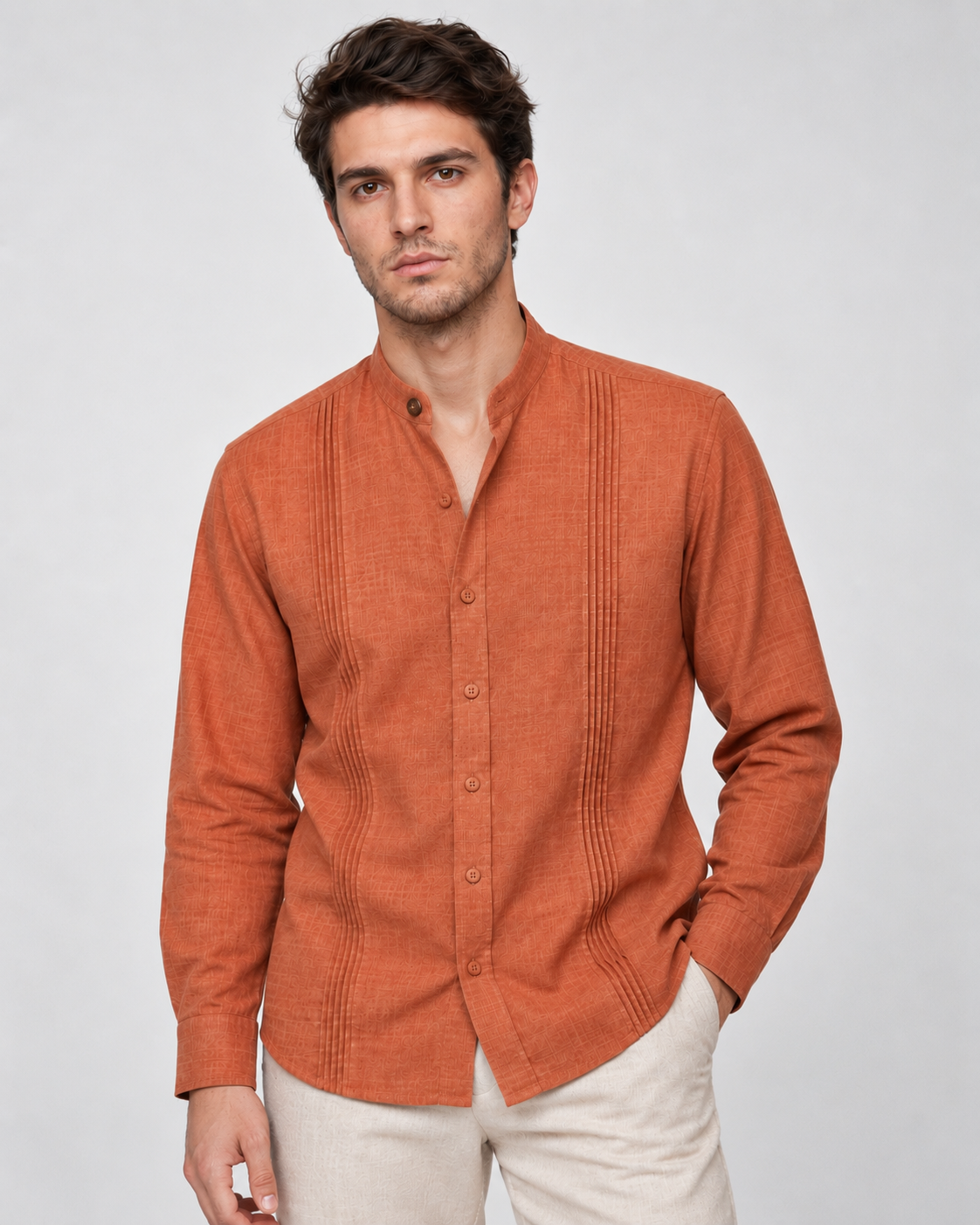 CAMISA MAO ALFORZAS CHEDRON