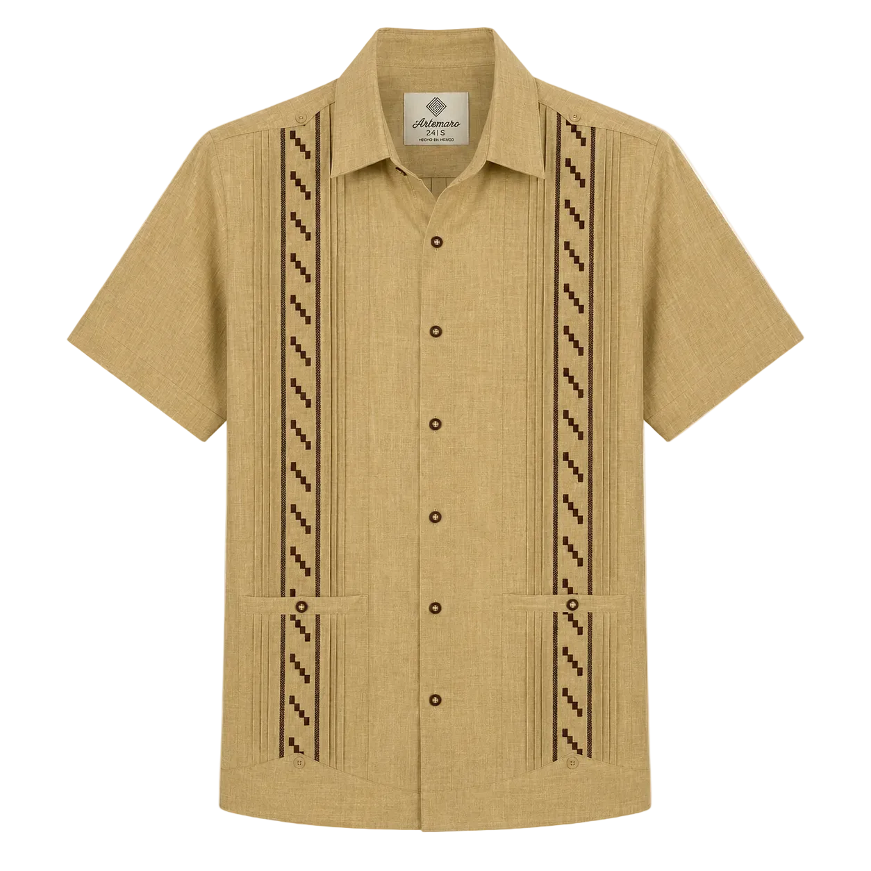 GUAYABERA EUFEMIO CAFÉ