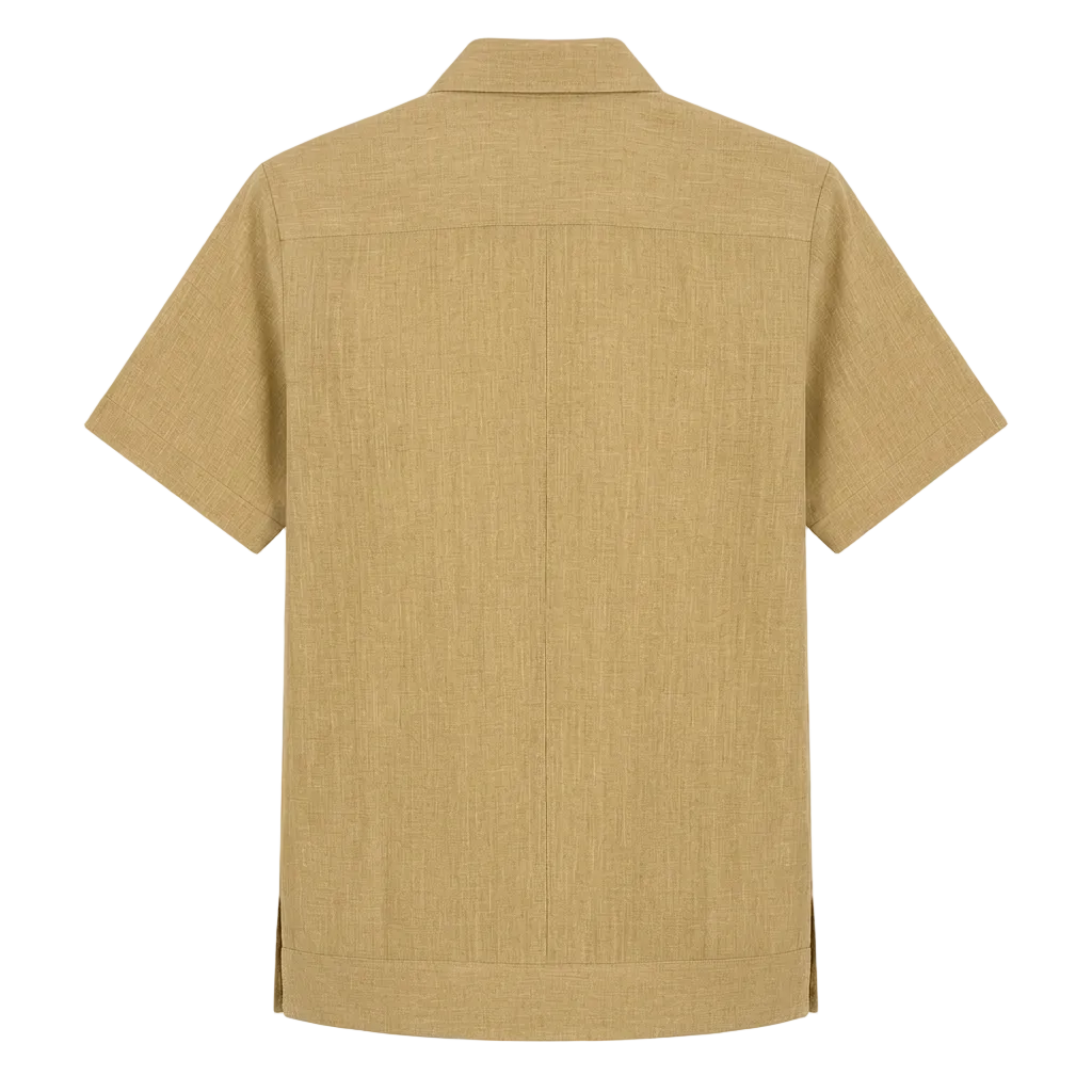 GUAYABERA EUFEMIO CAFÉ