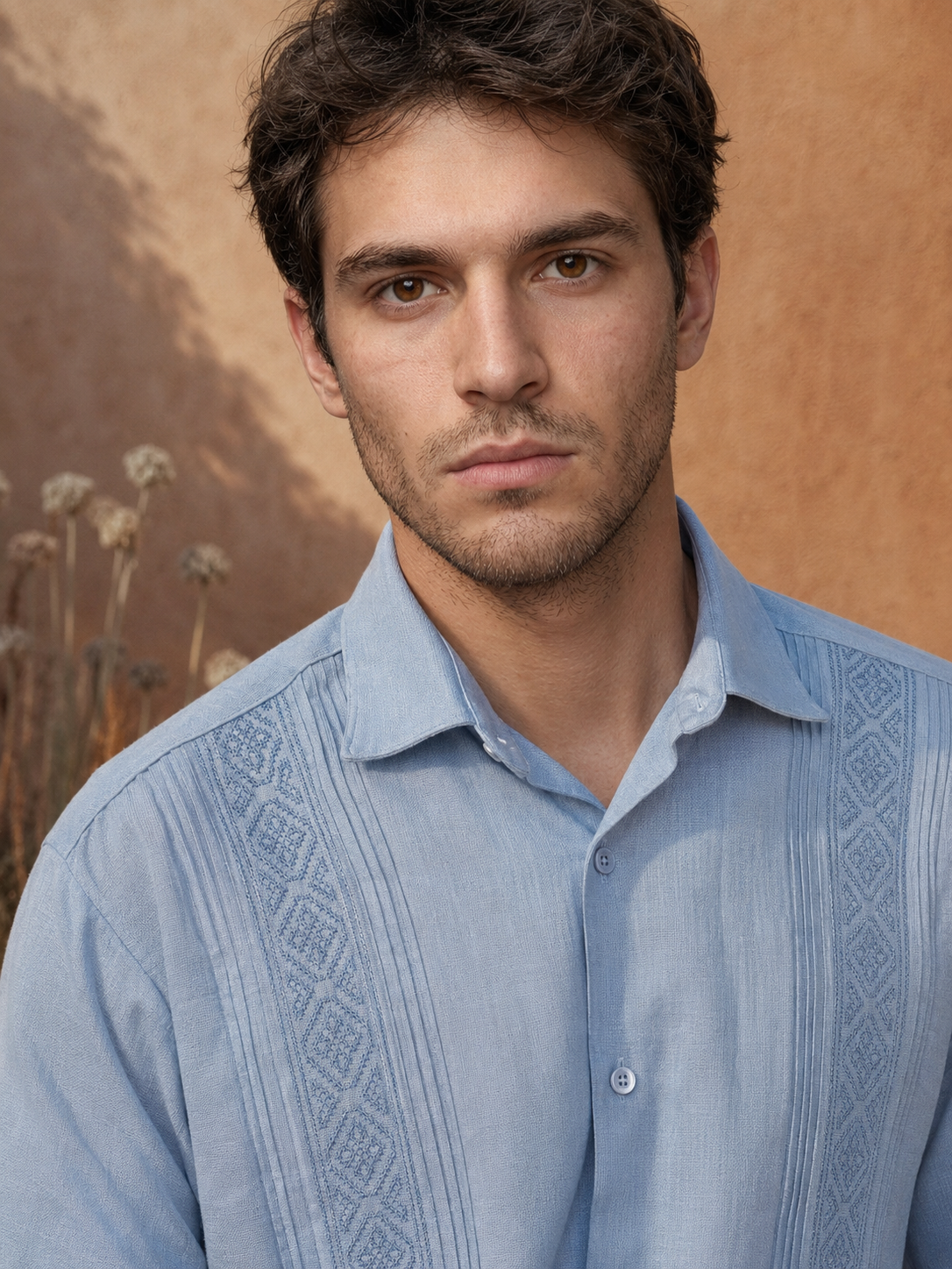 GUAYABERA ALTAMAR CELESTE