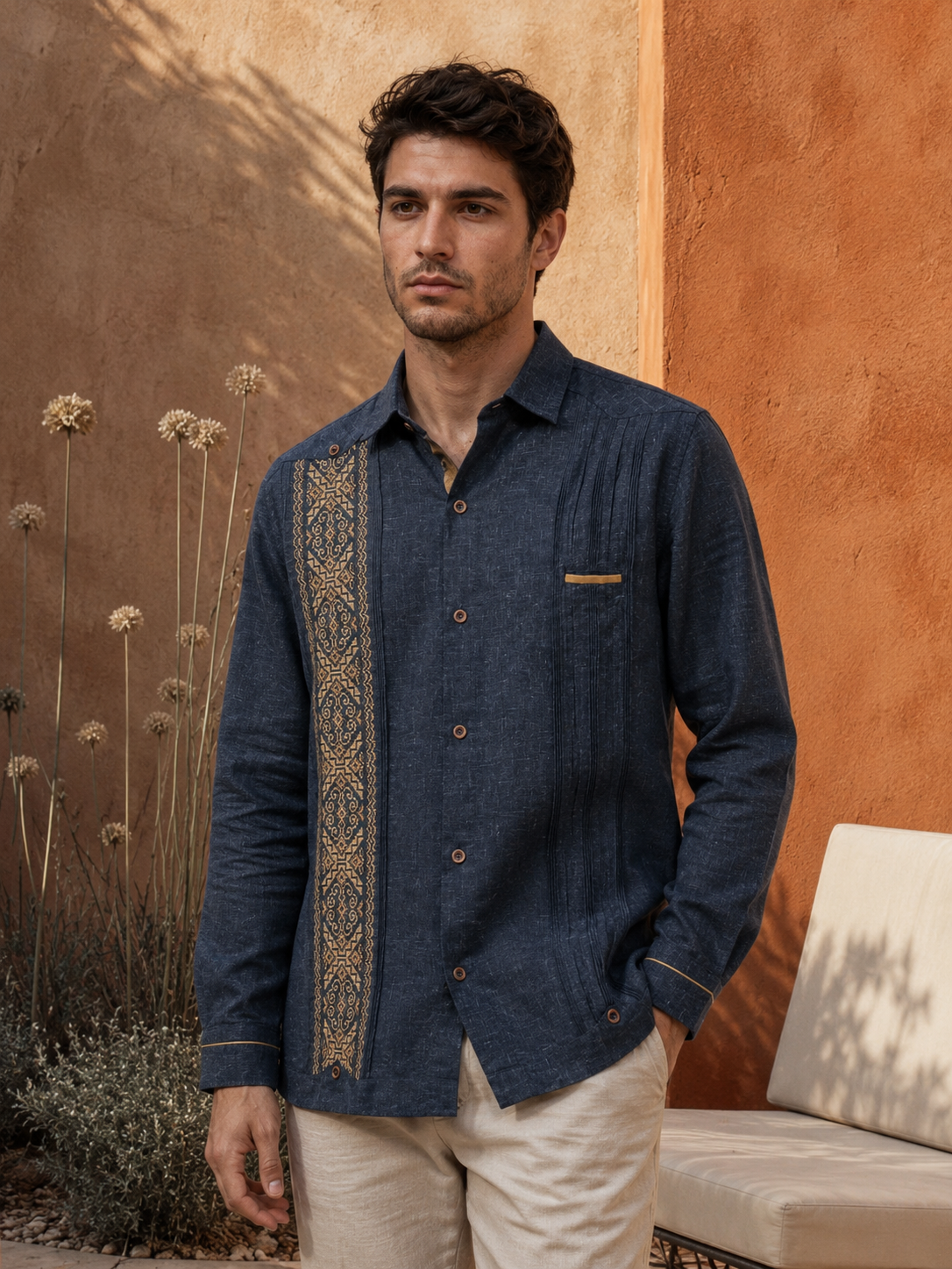 GUAYABERA EX MEZCLILLA