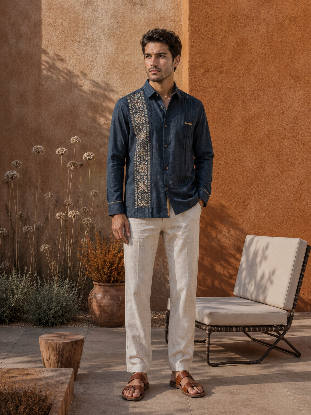 GUAYABERA EX MEZCLILLA
