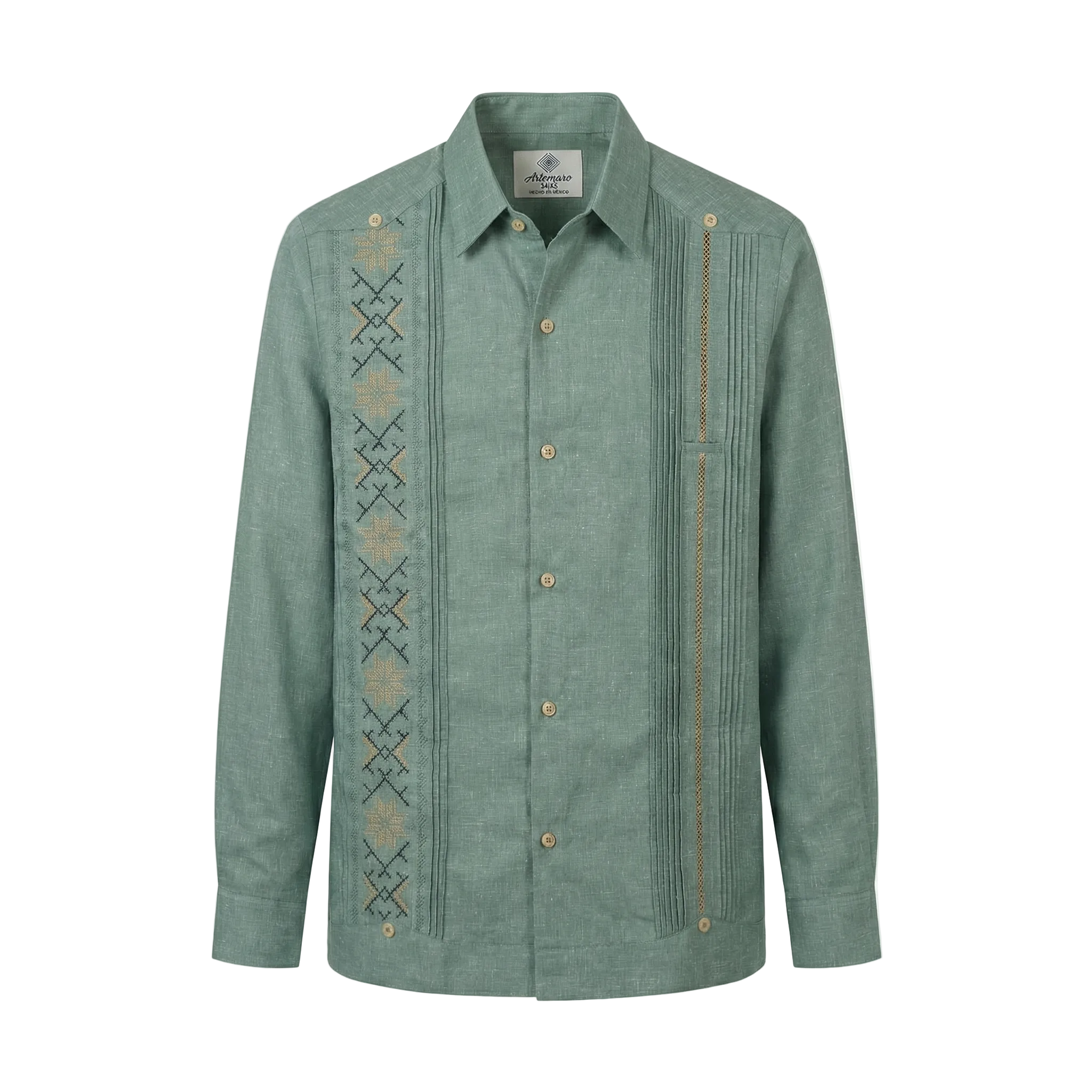 GUAYABERA KANTE VERDE