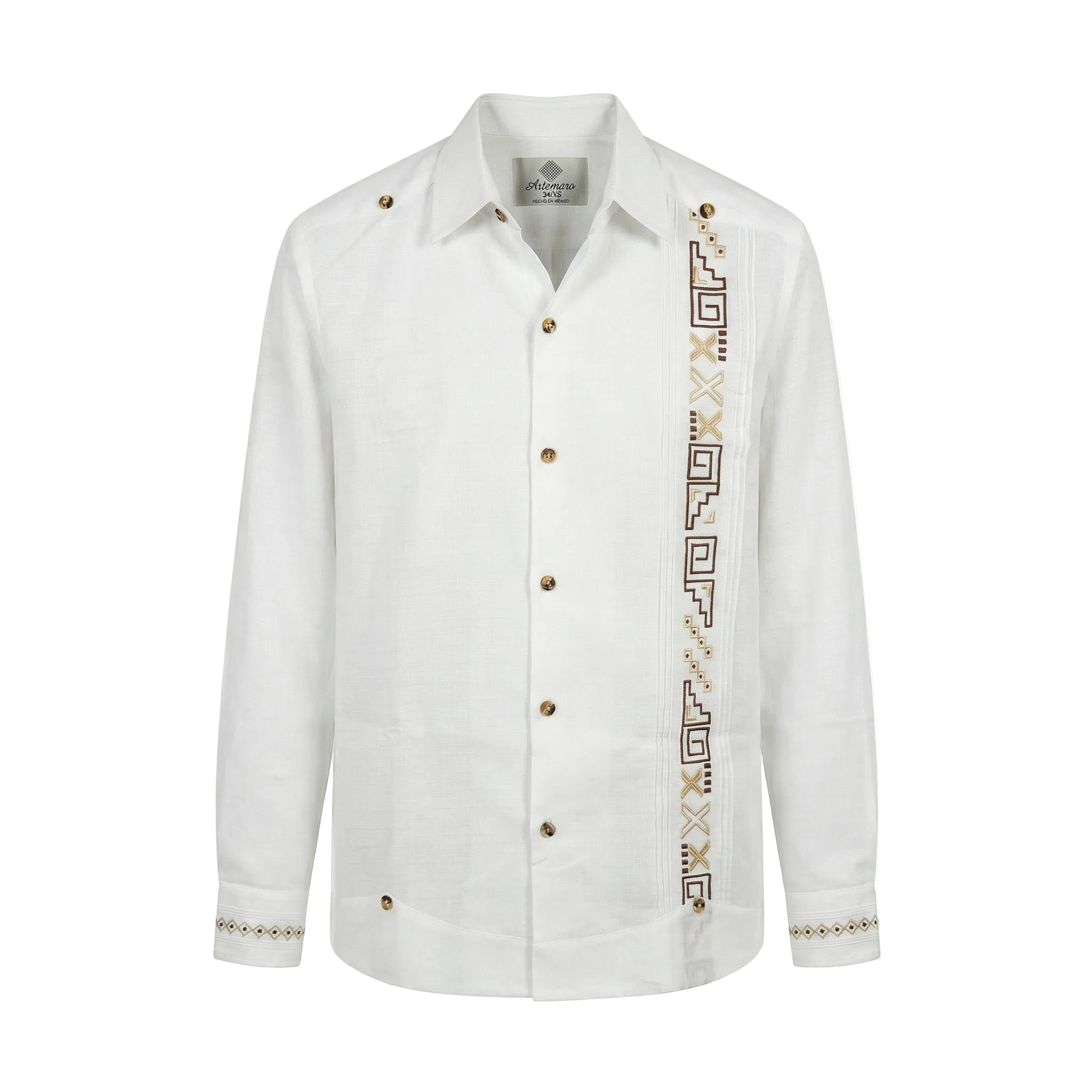 GUAYABERA MAYA BLANCA