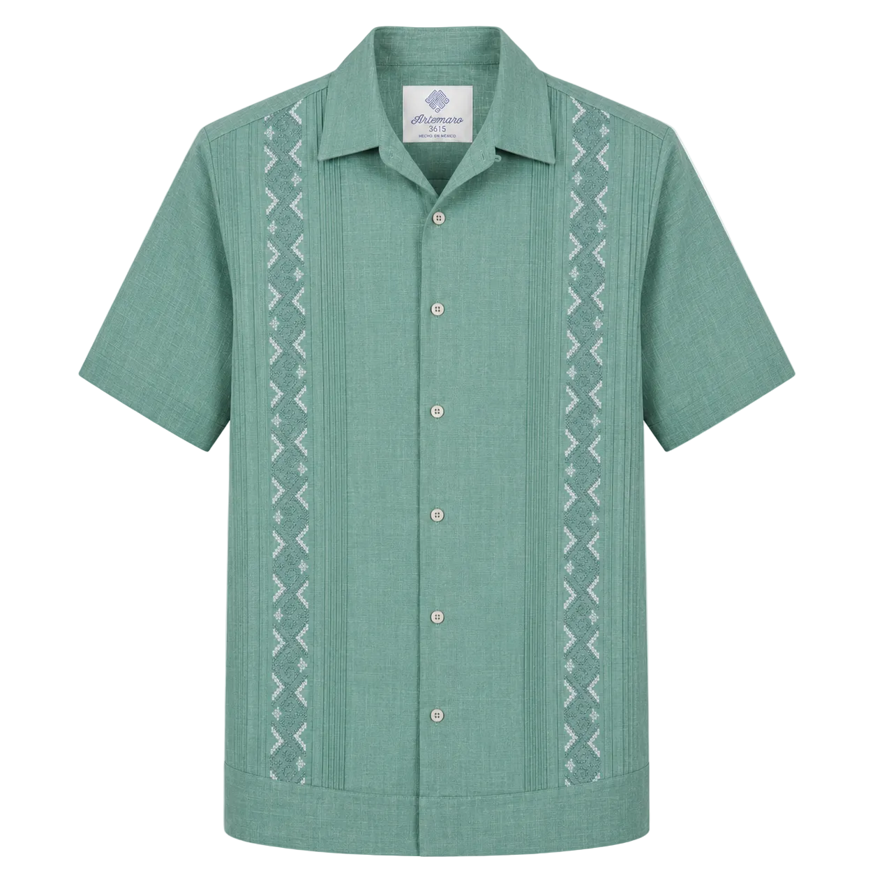 GUAYABERA MAYA MATCHA VERDE