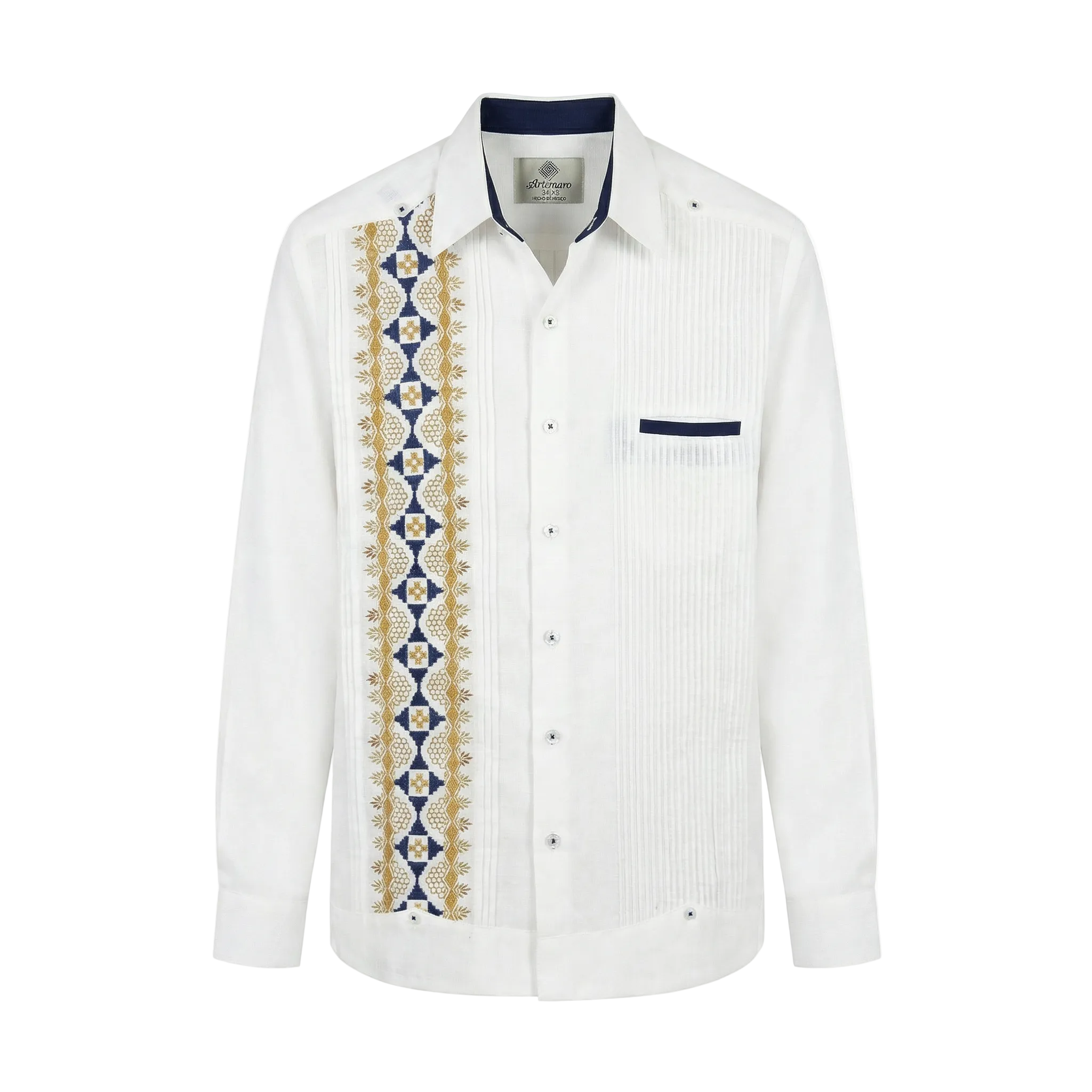 GUAYABERA MECH BLANCA
