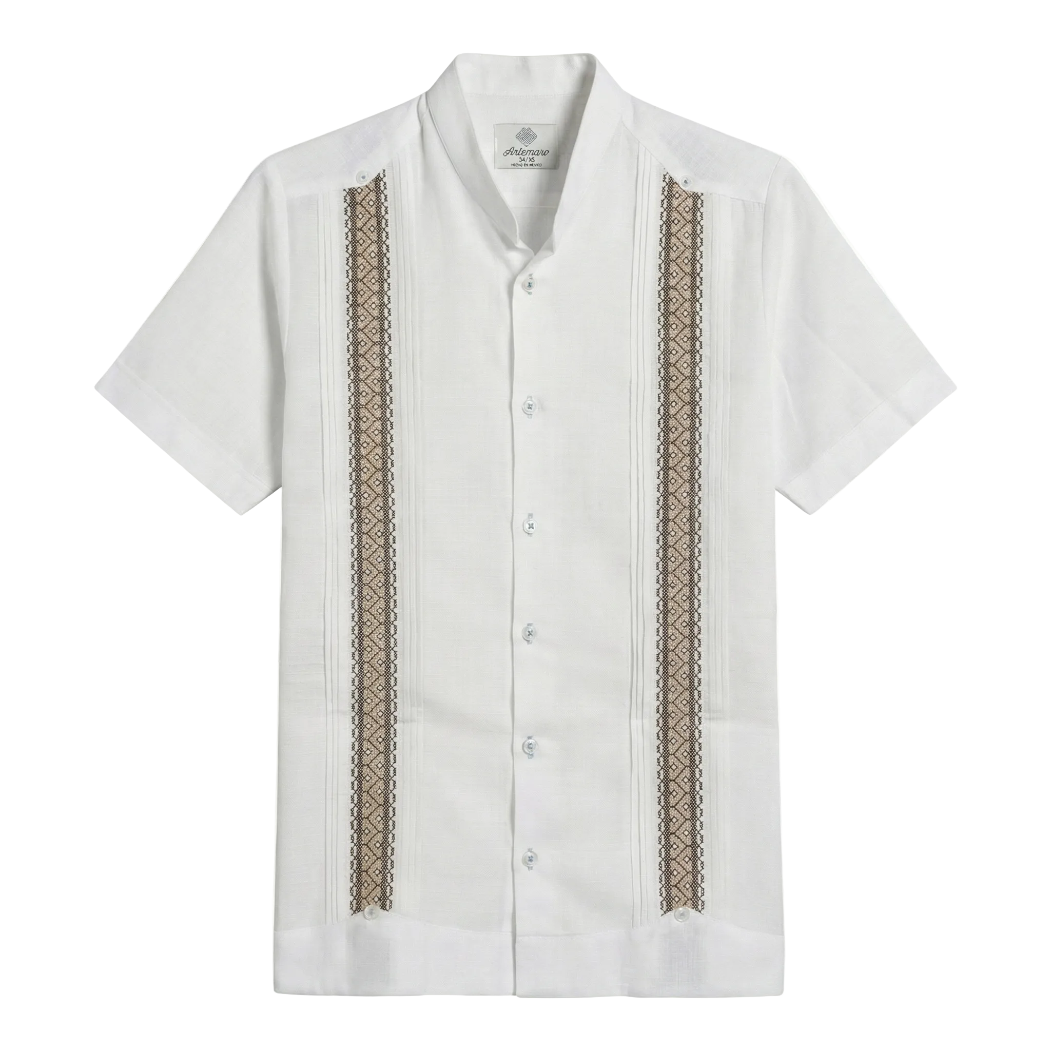 GUAYABERA NULL BLANCA/BEIGE MAO