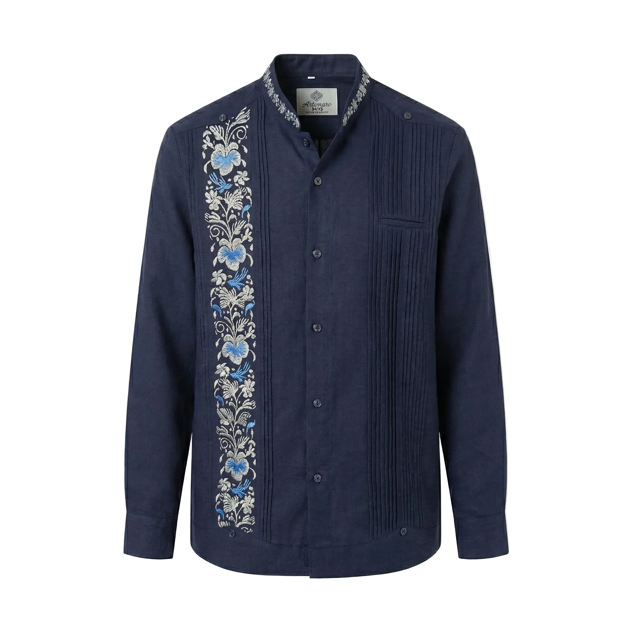 GUAYABERA VALENTINO AZUL