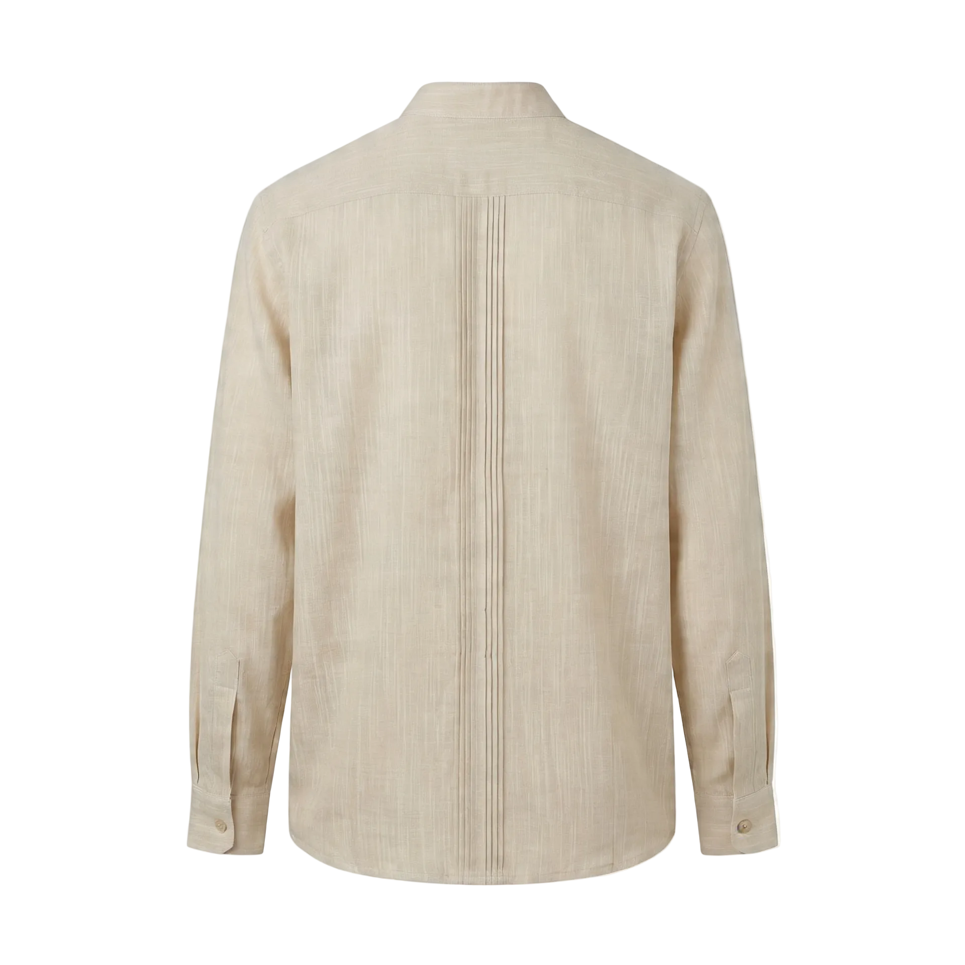CAMISA MAO ALFORZAS BEIGE
