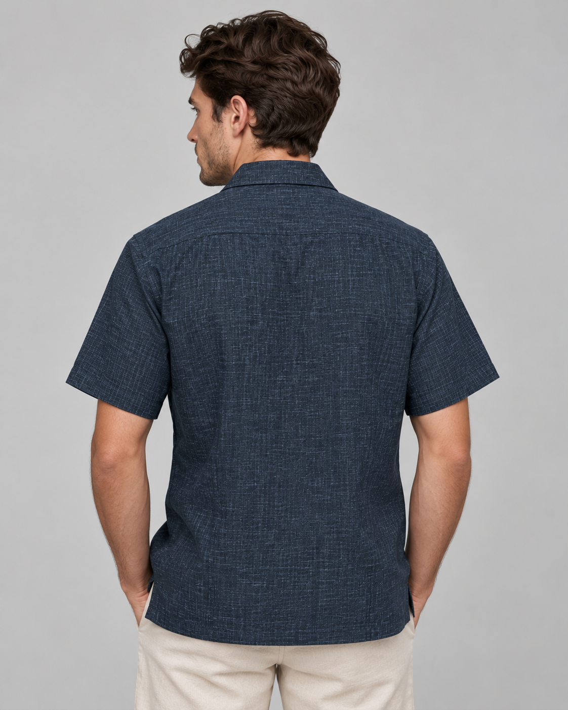 GUAYABERA ANDRÉ MEZCLILLA