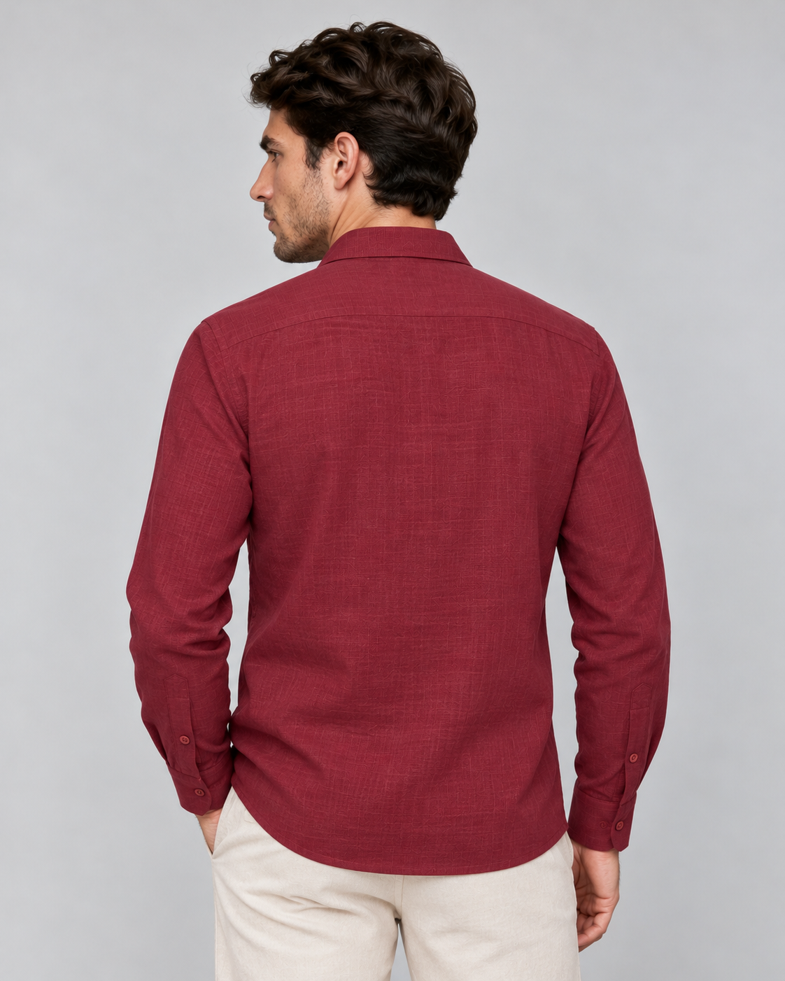 GUAYABERA AZTECA VINO