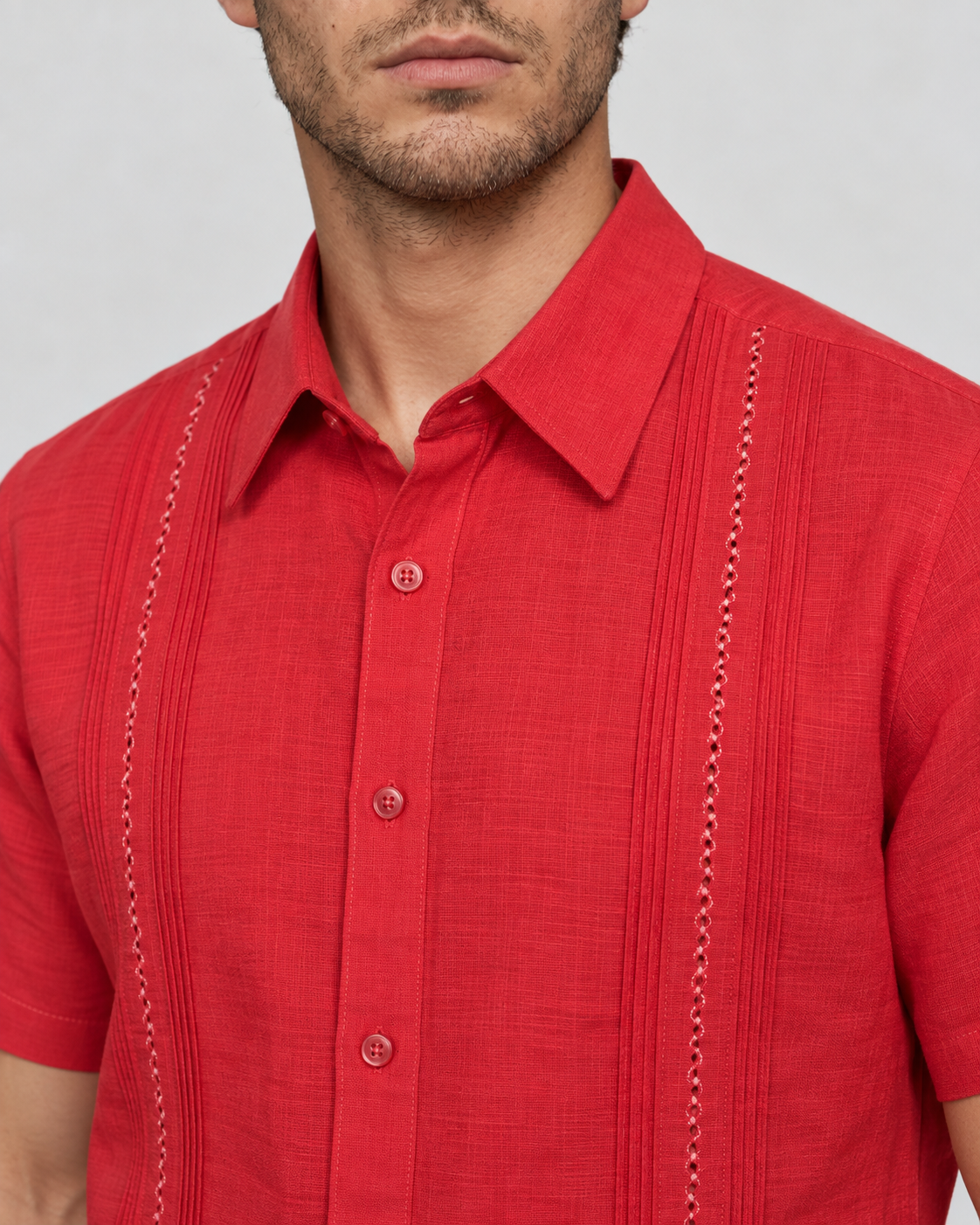 GUAYABERA DIEGO ROJO