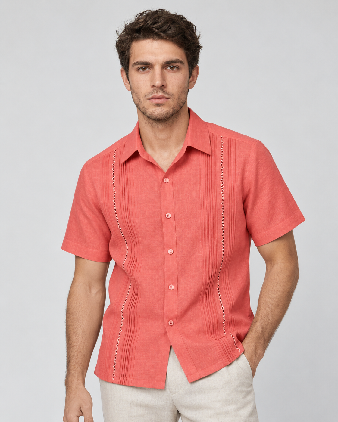GUAYABERA DIEGO ROSA