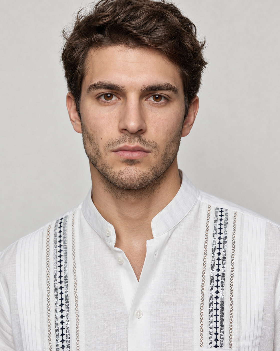 GUAYABERA ERIK BLANCO MAO