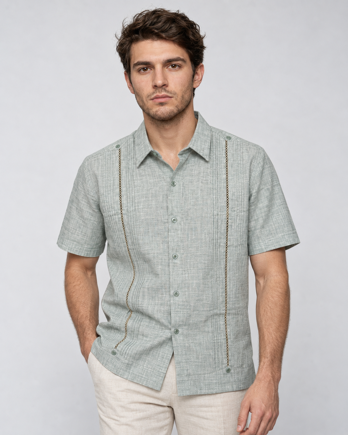GUAYABERA ESPITA VERDE