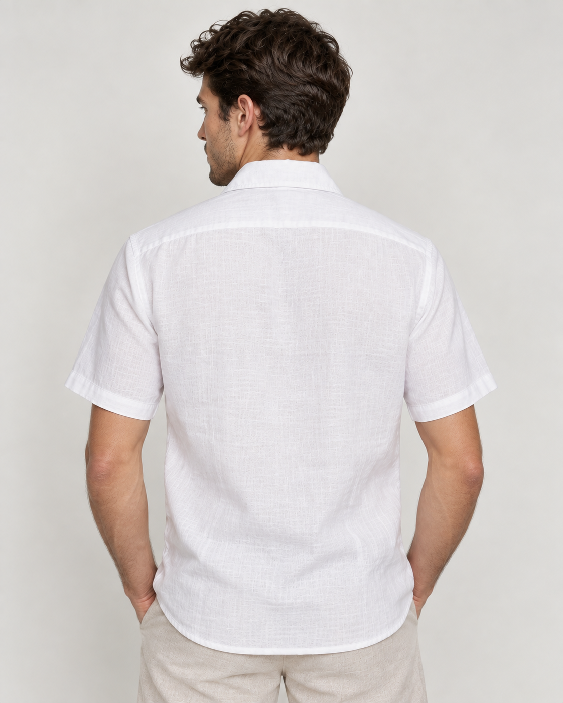 GUAYABERA FLOR BLANCA