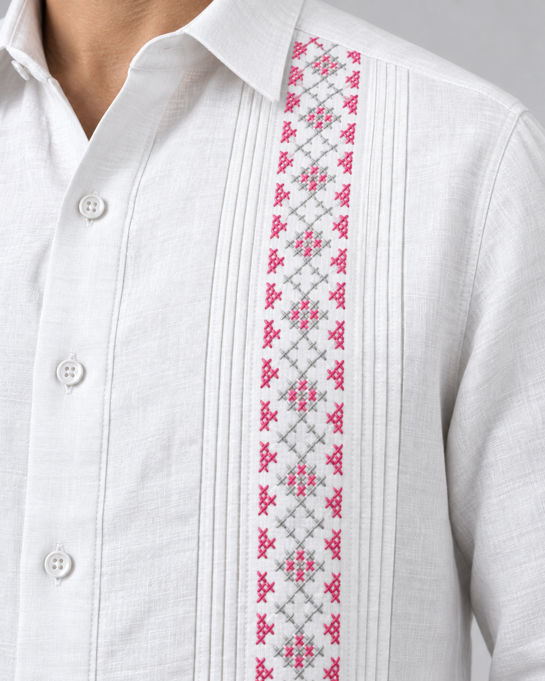 GUAYABERA FRANCO BLANCA