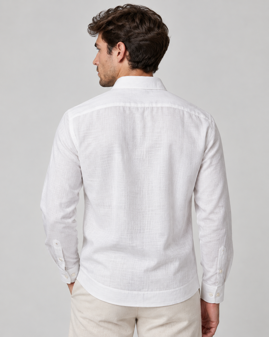 GUAYABERA FRANCO BLANCA