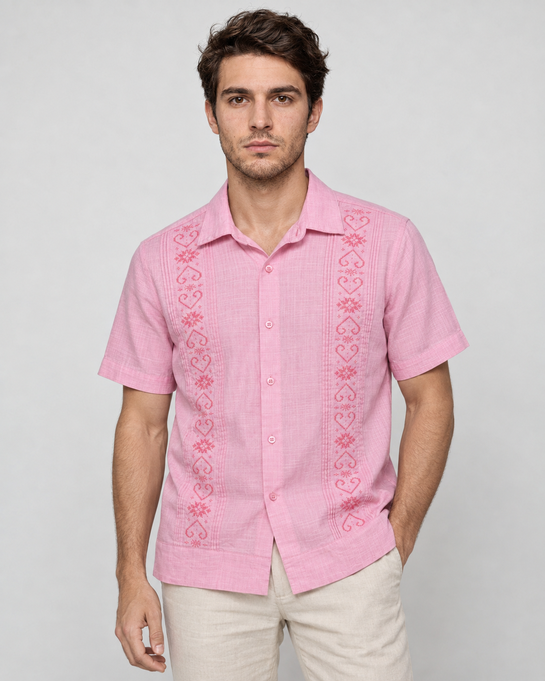 GUAYABERA IXIT ROSA