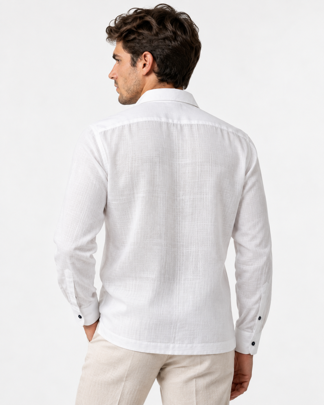 GUAYABERA RAMALINO BLANCA
