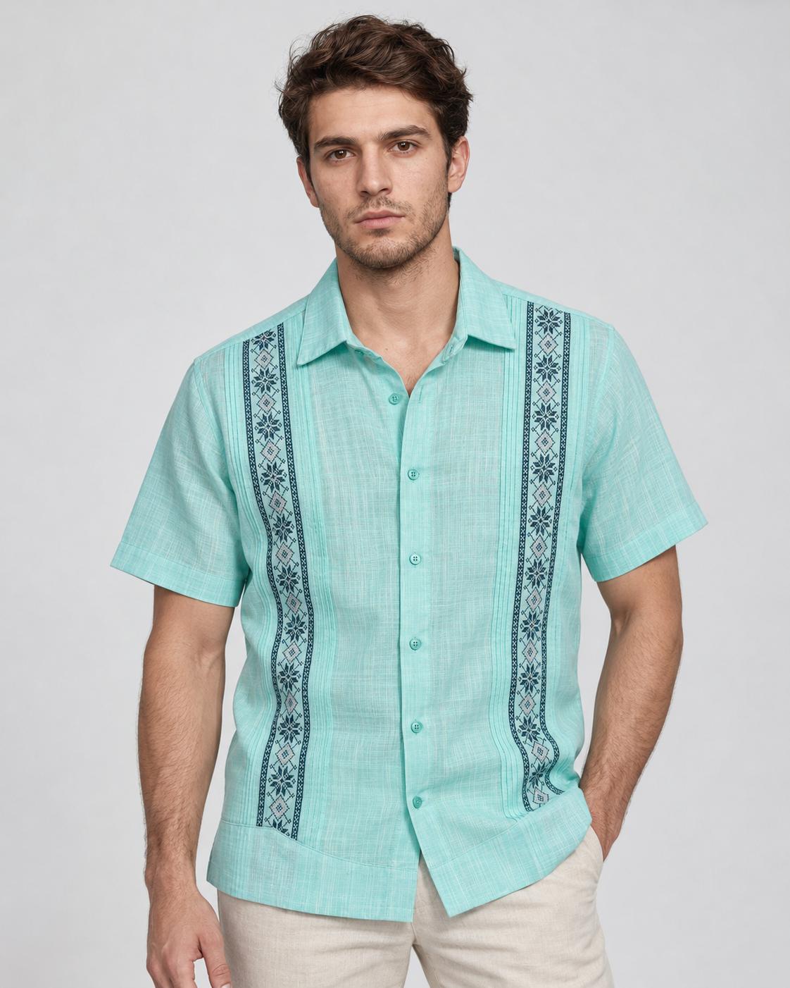 GUAYABERA TULUM AQUA