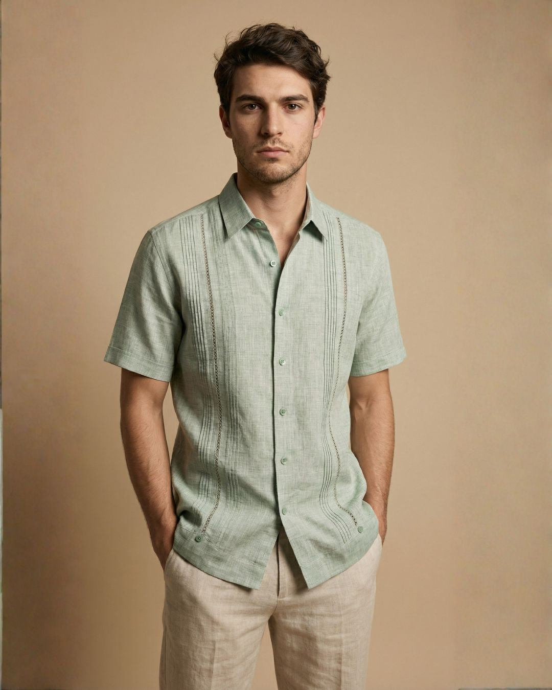 GUAYABERA SPITA VERDE