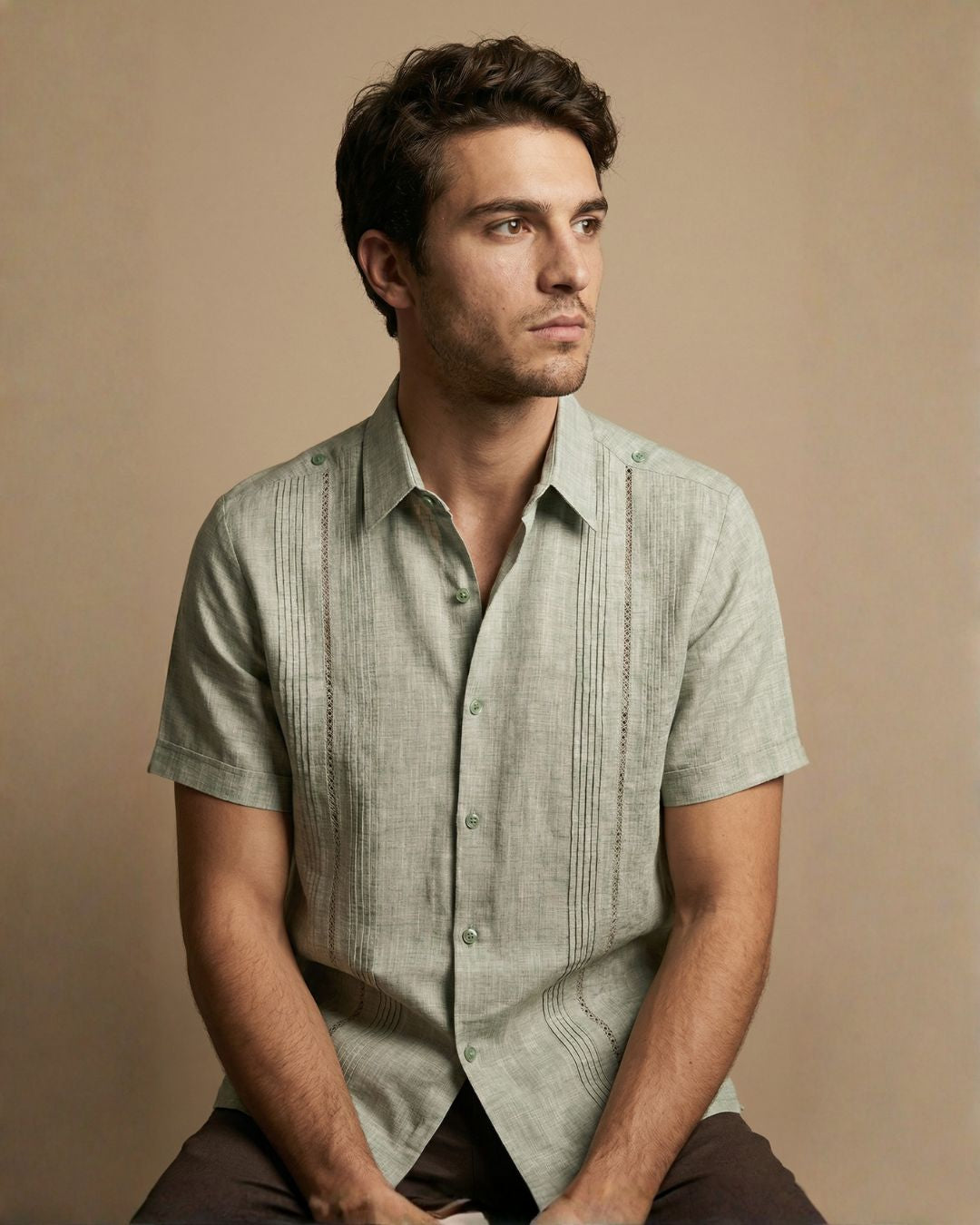 GUAYABERA SPITA VERDE