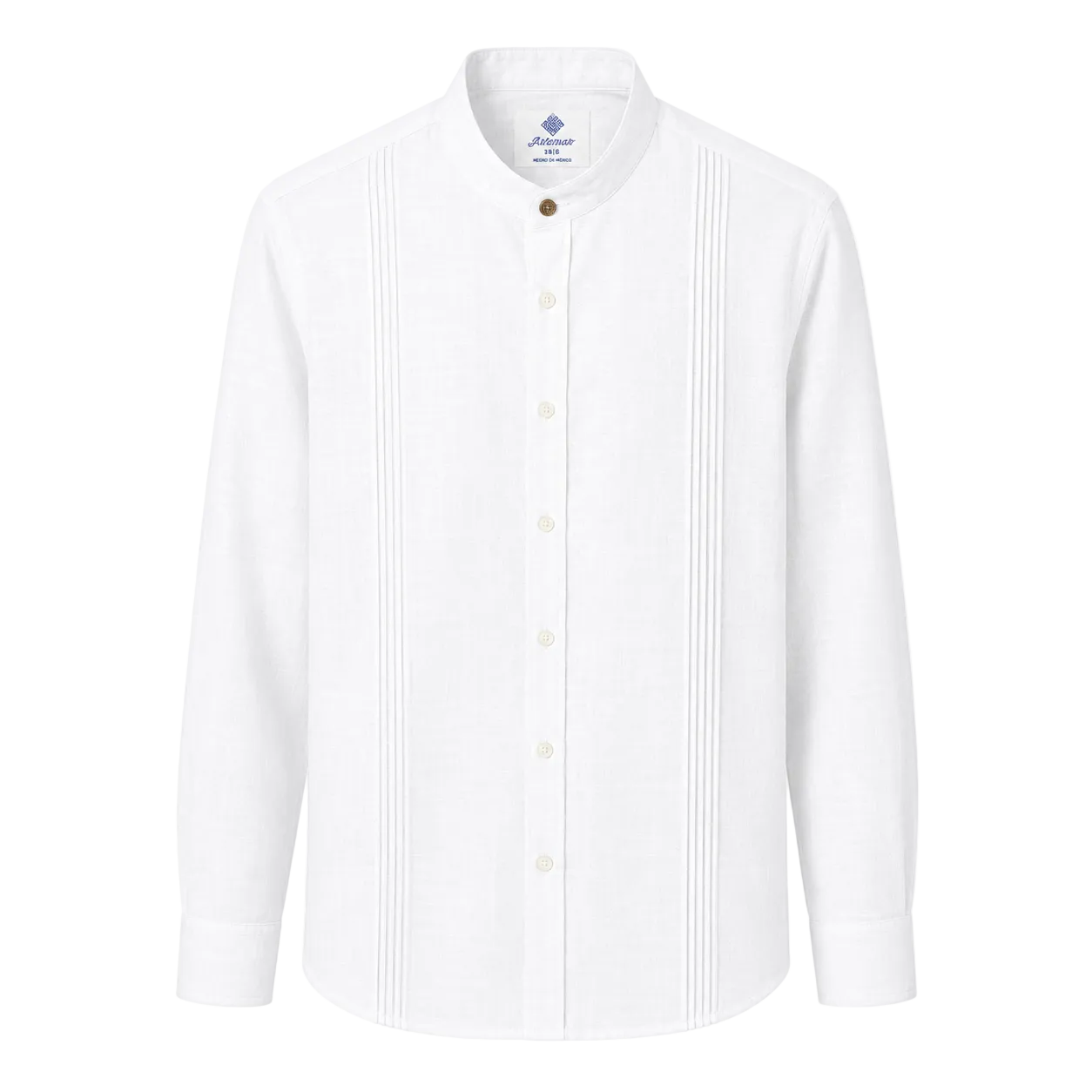 CAMISA MAO ALFORZAS BLANCA